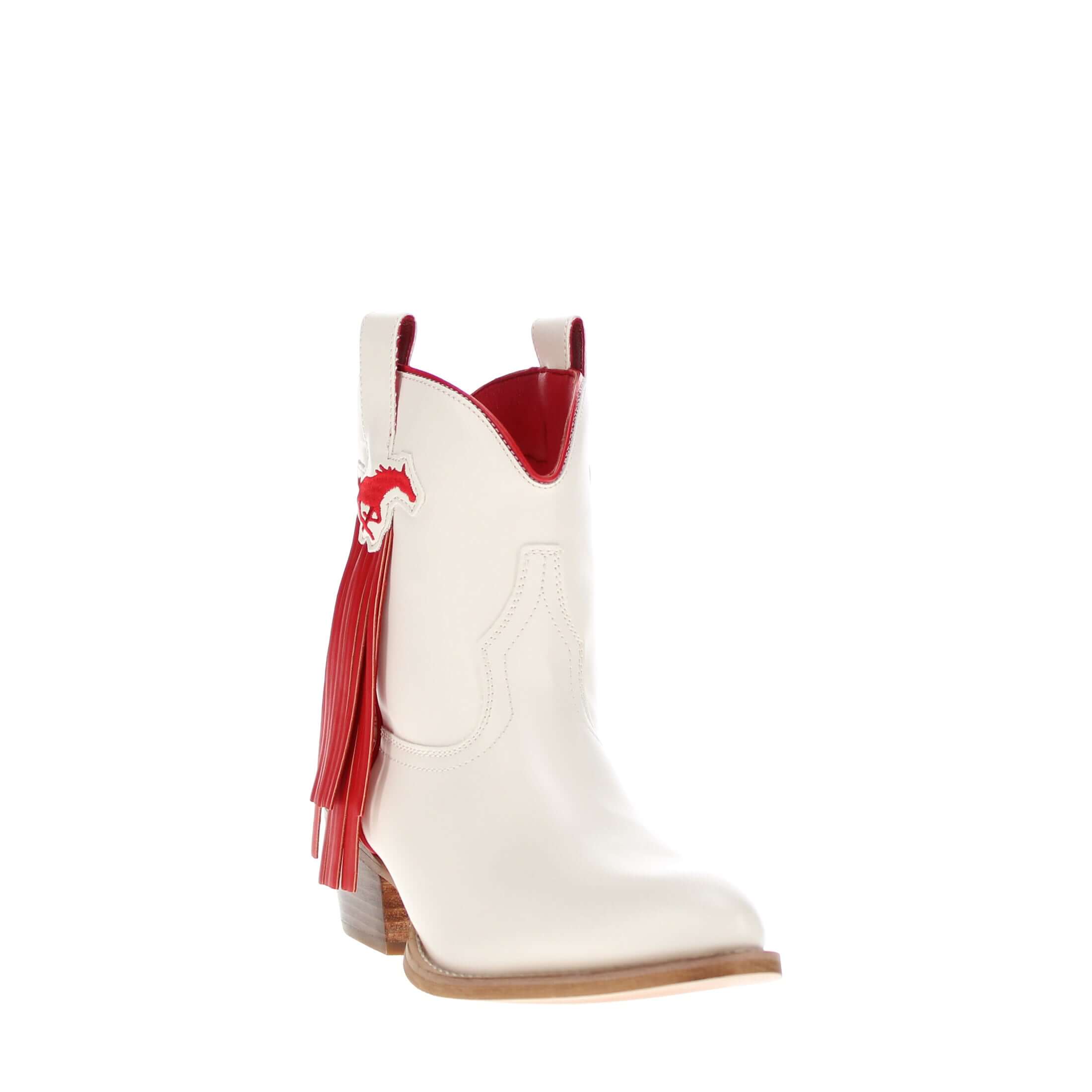 Women's SMU Bone Fringe Bootie Lucy By V By Vaccari