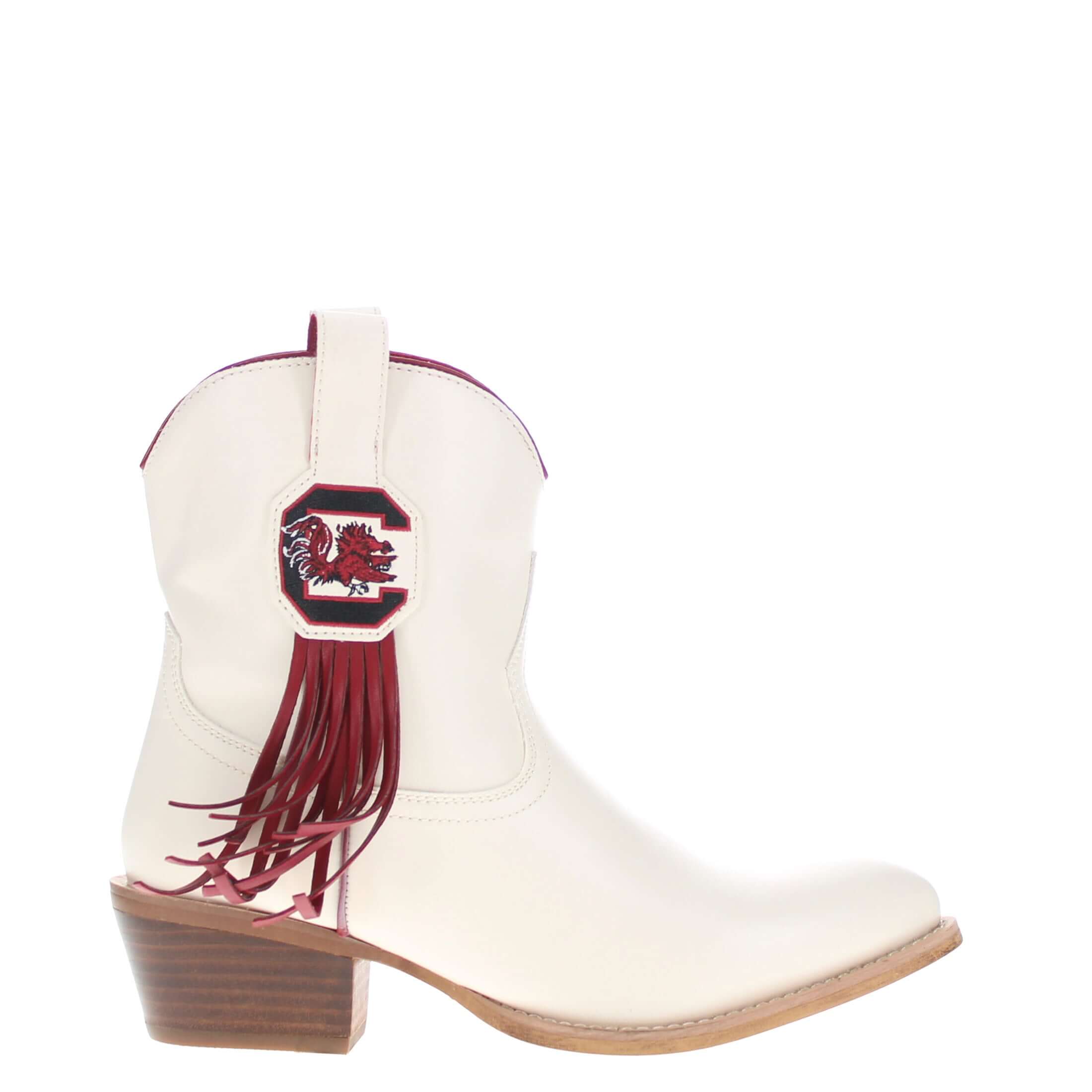 Women's University of South Carolina Bone Fringe Bootie Lucy By V By Vaccari