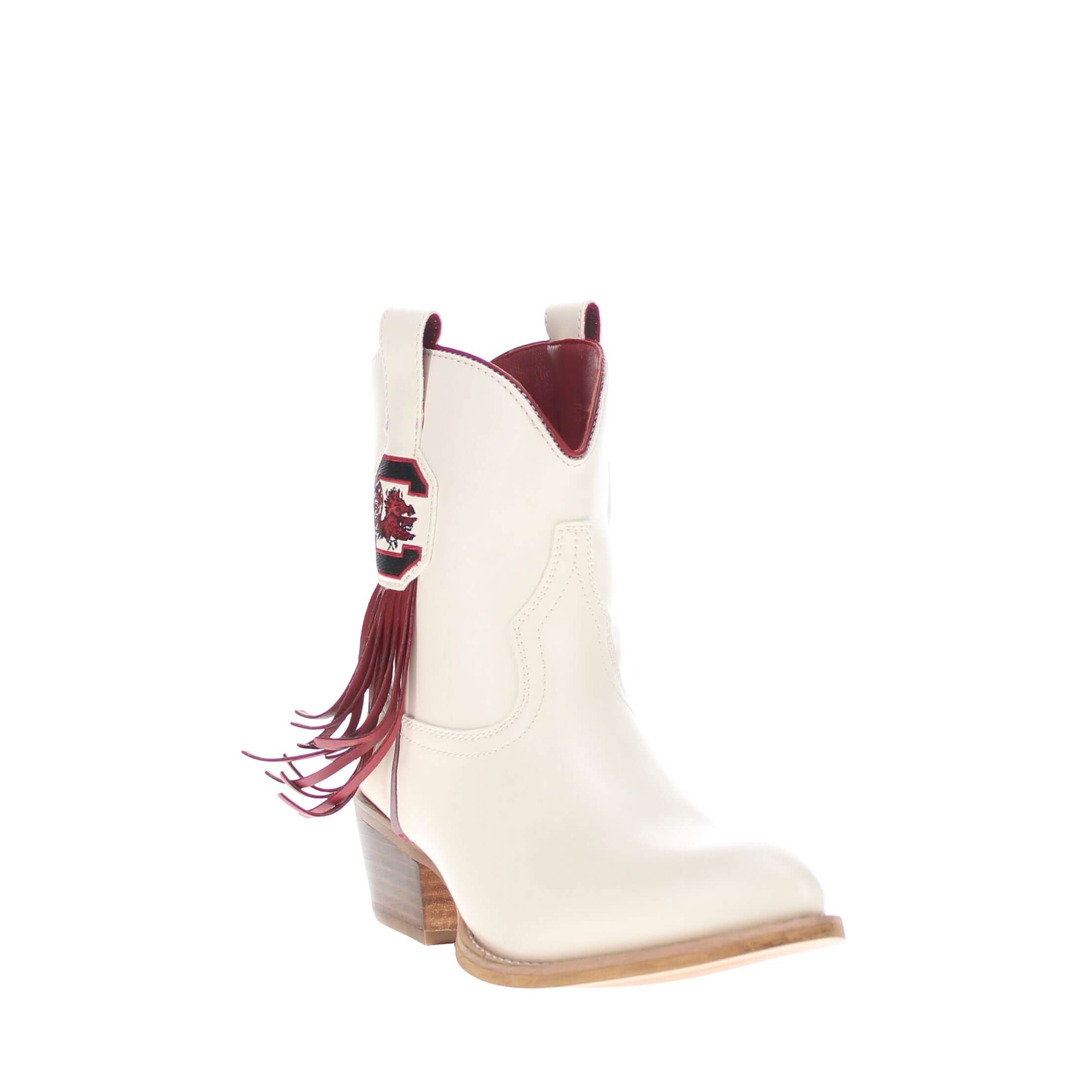 Women's University of South Carolina Bone Fringe Bootie Lucy By V By Vaccari