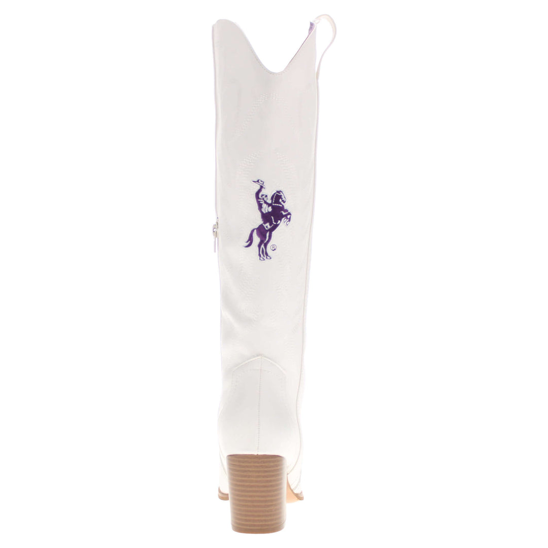 Tarleton State University Blair Tall White Boot By V By Vaccari