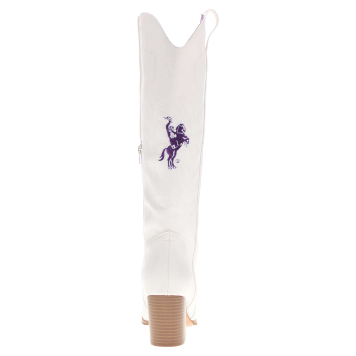 Tarleton State University Blair Tall White Boot By V By Vaccari