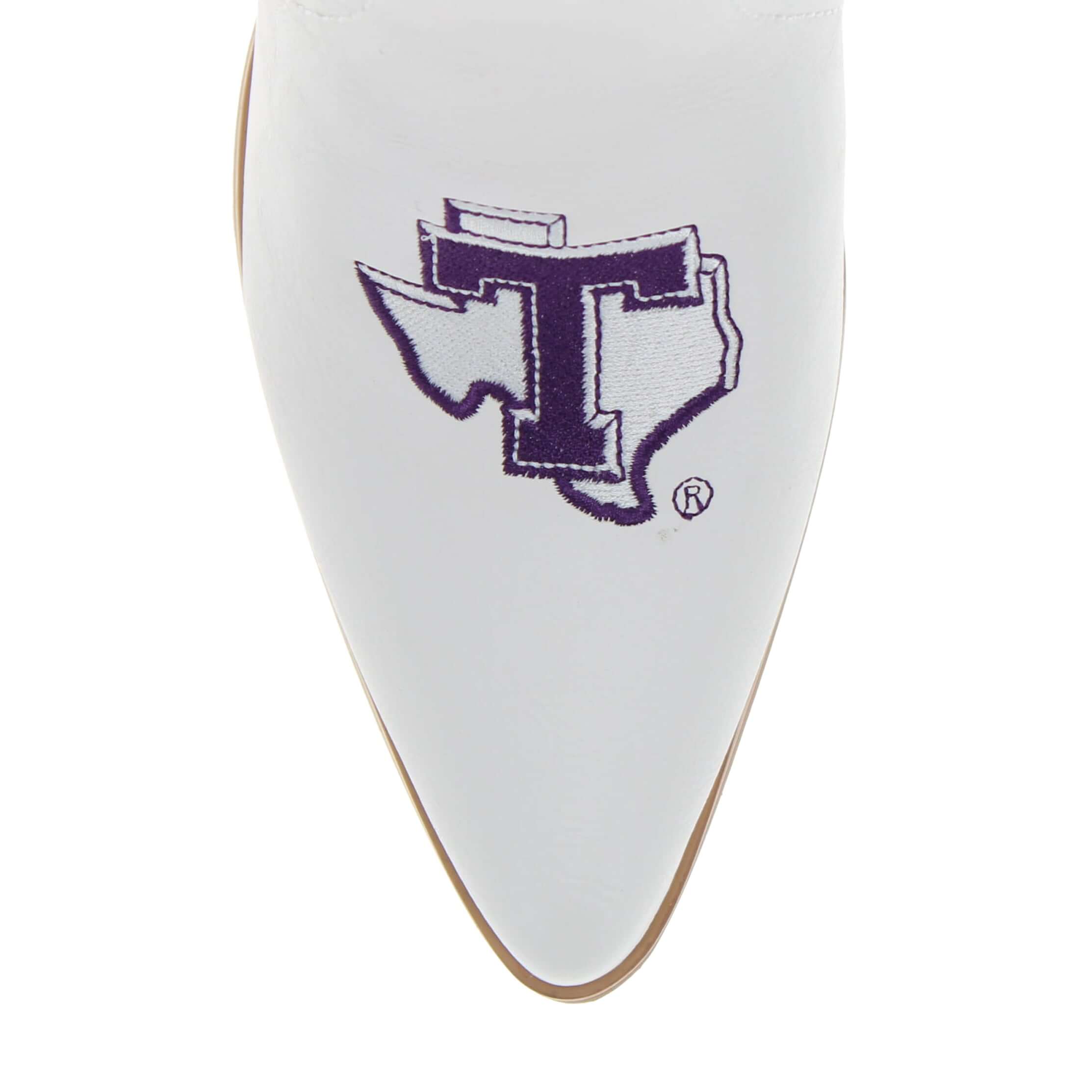 Tarleton State University Blair Tall White Boot By V By Vaccari