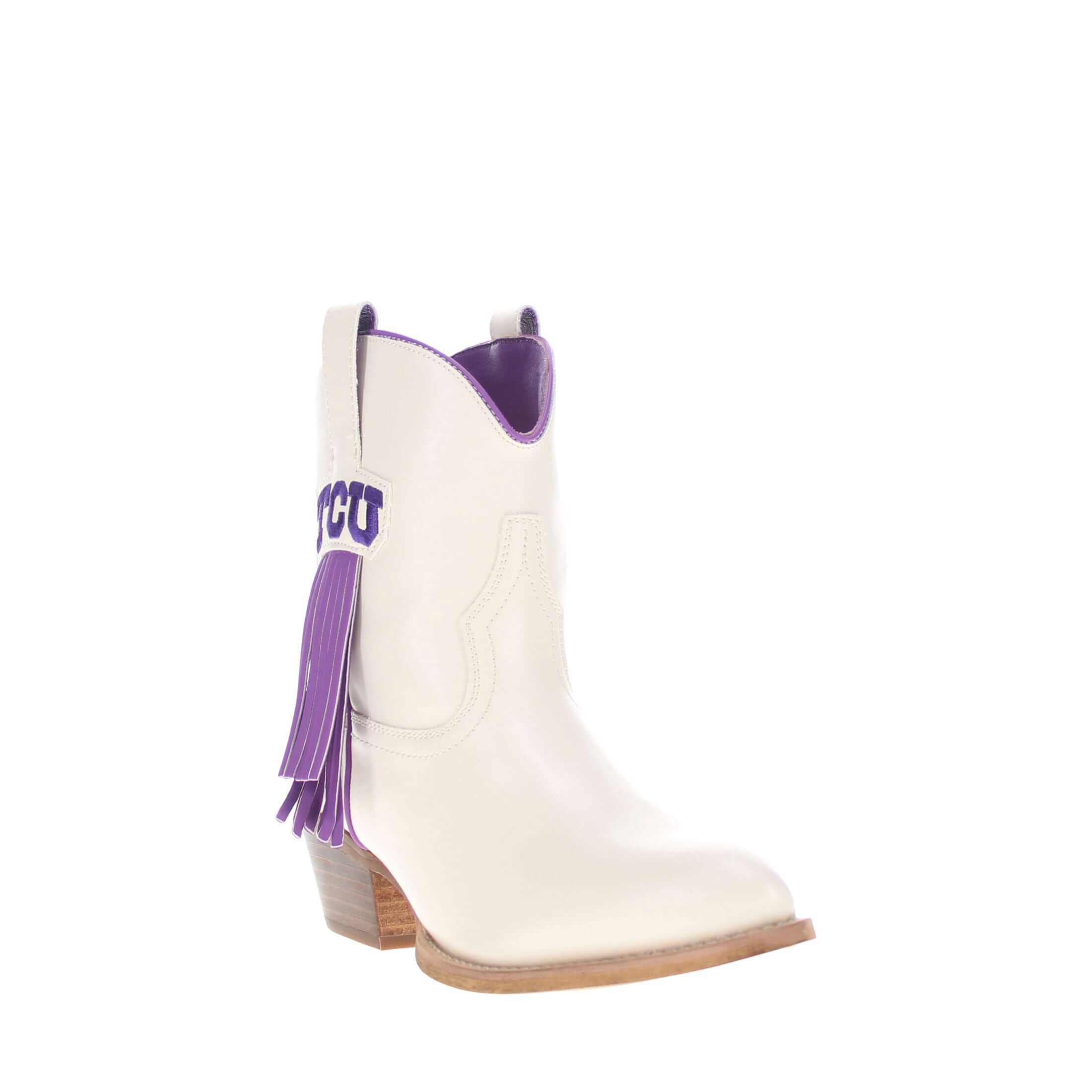 Women's TCU Bone Fringe Bootie Lucy By V By Vaccari