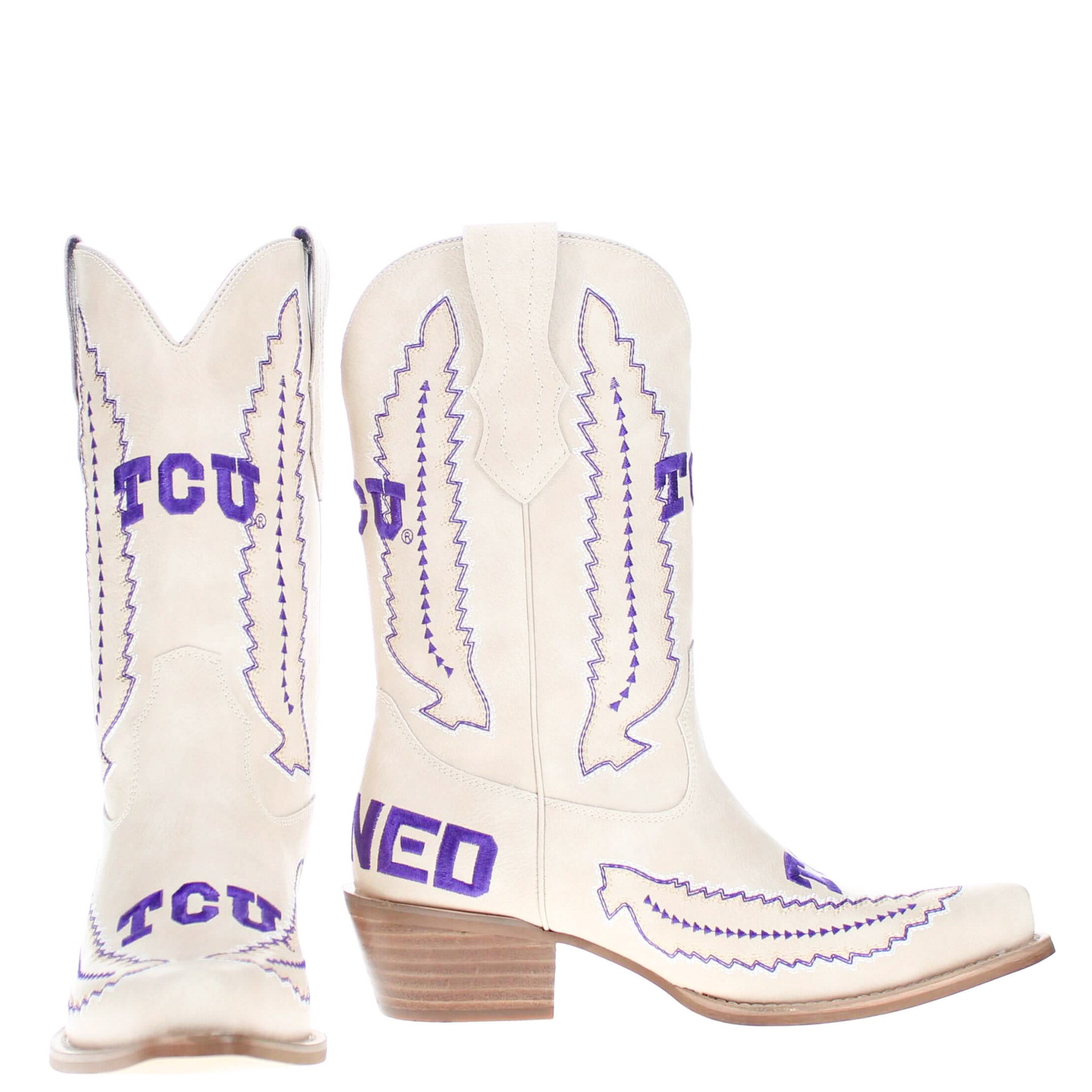 Texas Christian University Mimi Short Bone Boot By V By Vaccari