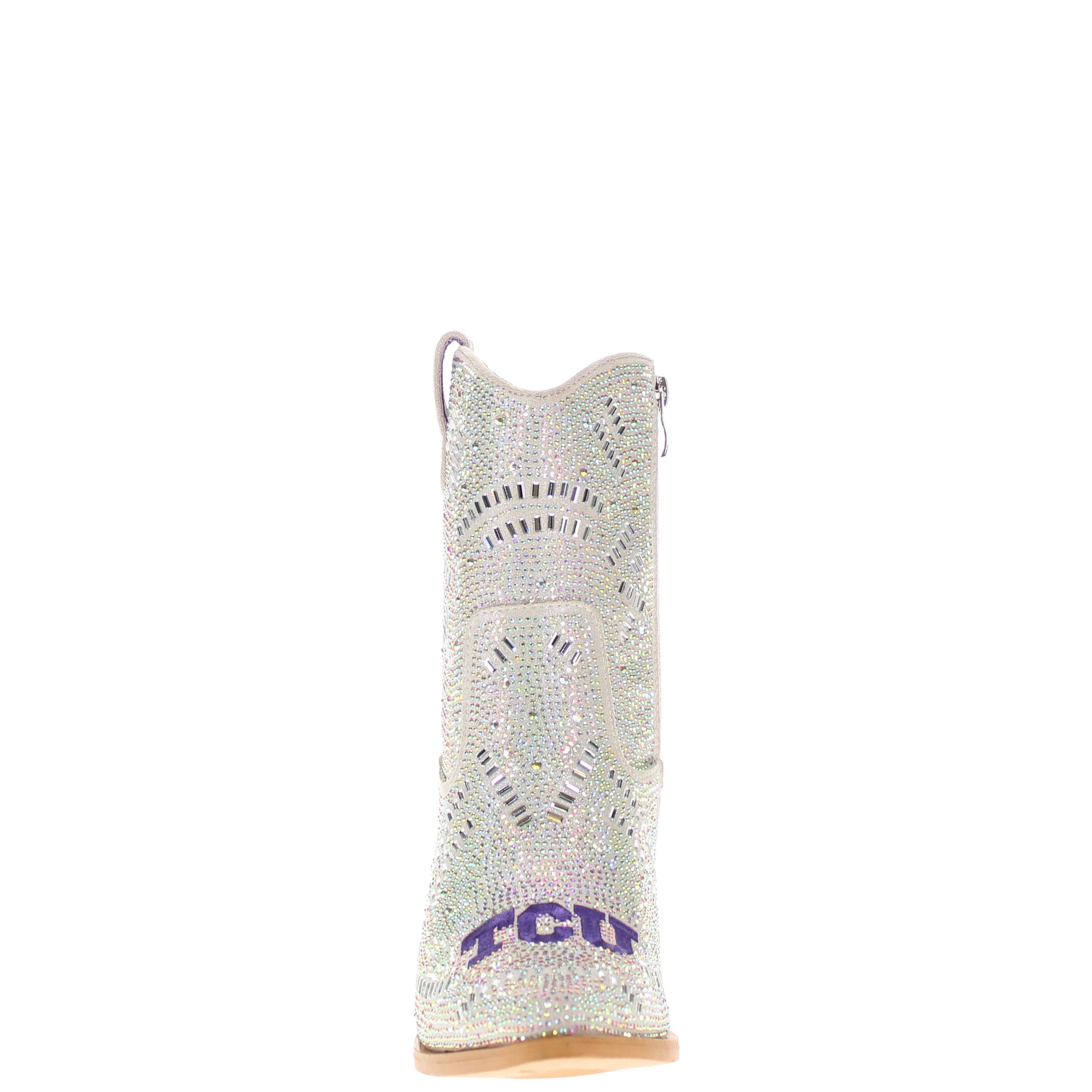 Women's TCU Natural Bling Cowgirl Booties Jade by V by Vaccari