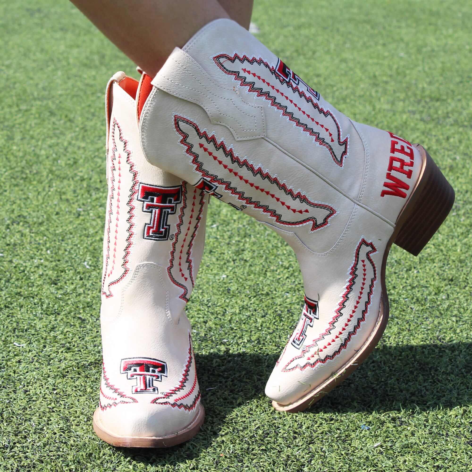 Texas Tech University Mimi Short Bone Boot By V By Vaccari