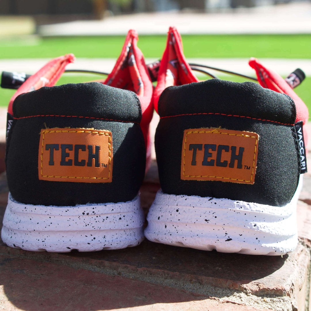 Men's Texas Tech University Red Raiders Red Canvas Shoes by Vaccari