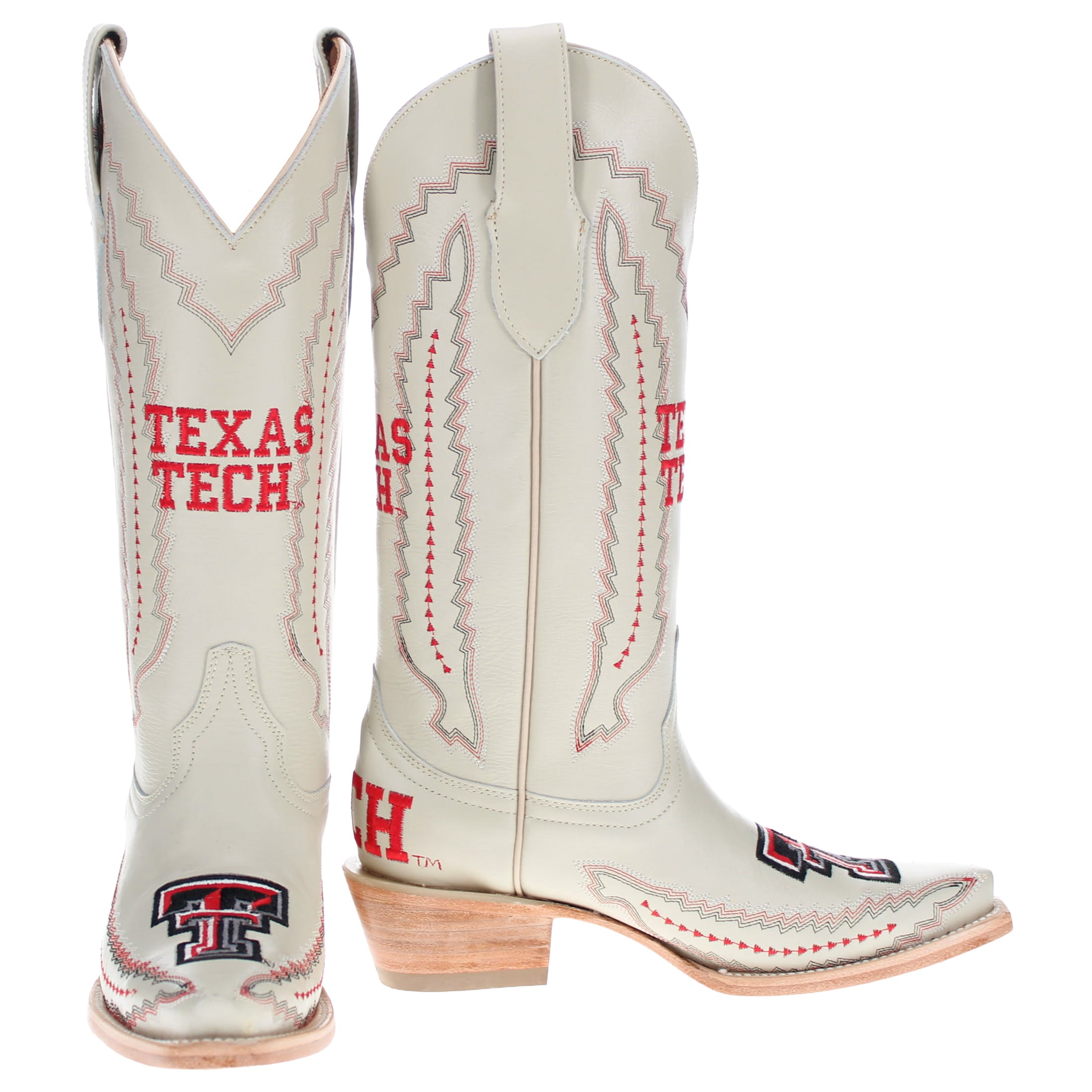Women's Less Than Perfect Texas Tech Bone Snip Toe Boots