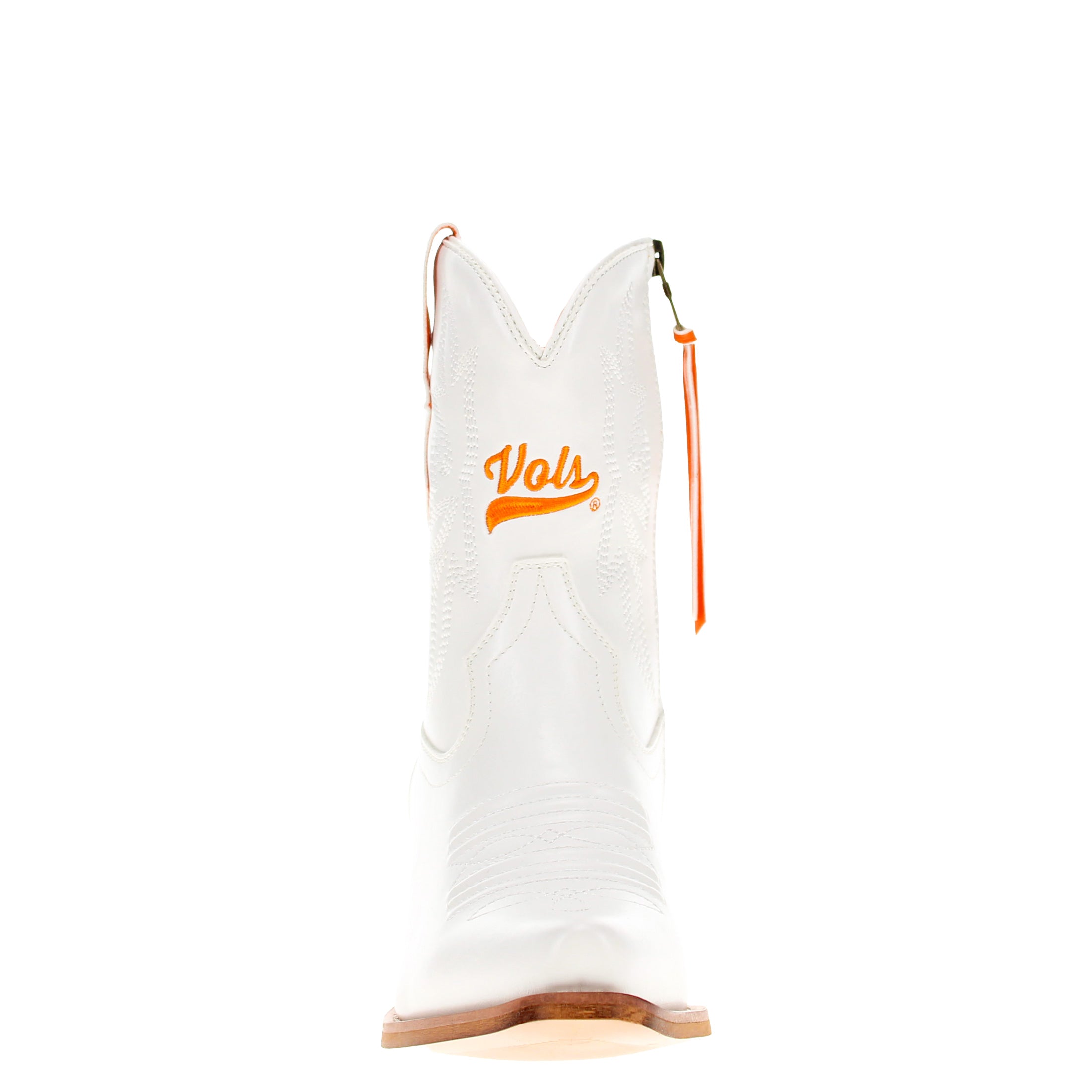 Women's University of Tennessee White Cowgirl Boots with Color Tassel Lynn by V by Vaccari
