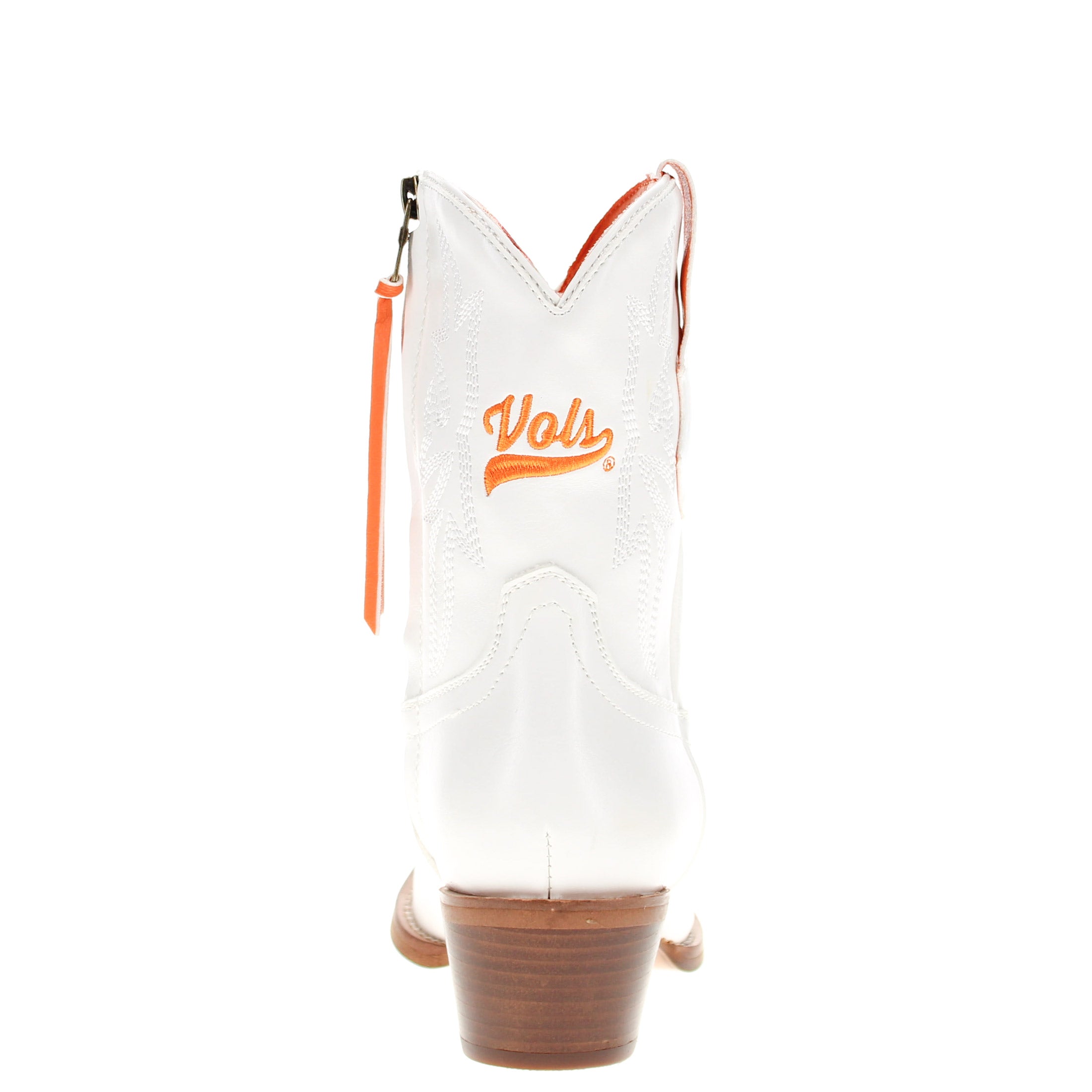 Women's University of Tennessee White Cowgirl Boots with Color Tassel Lynn by V by Vaccari