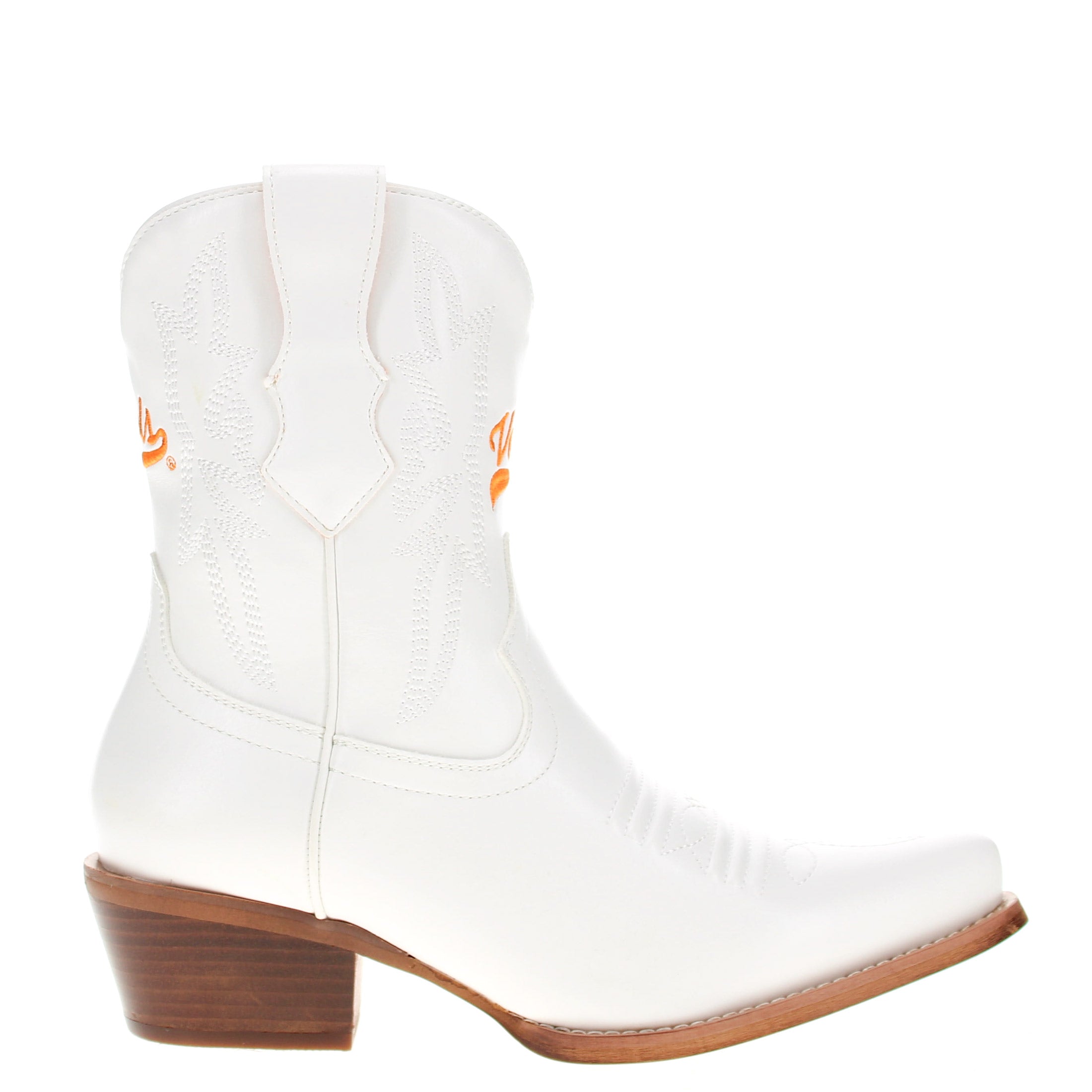 Women's University of Tennessee White Cowgirl Boots with Color Tassel Lynn by V by Vaccari