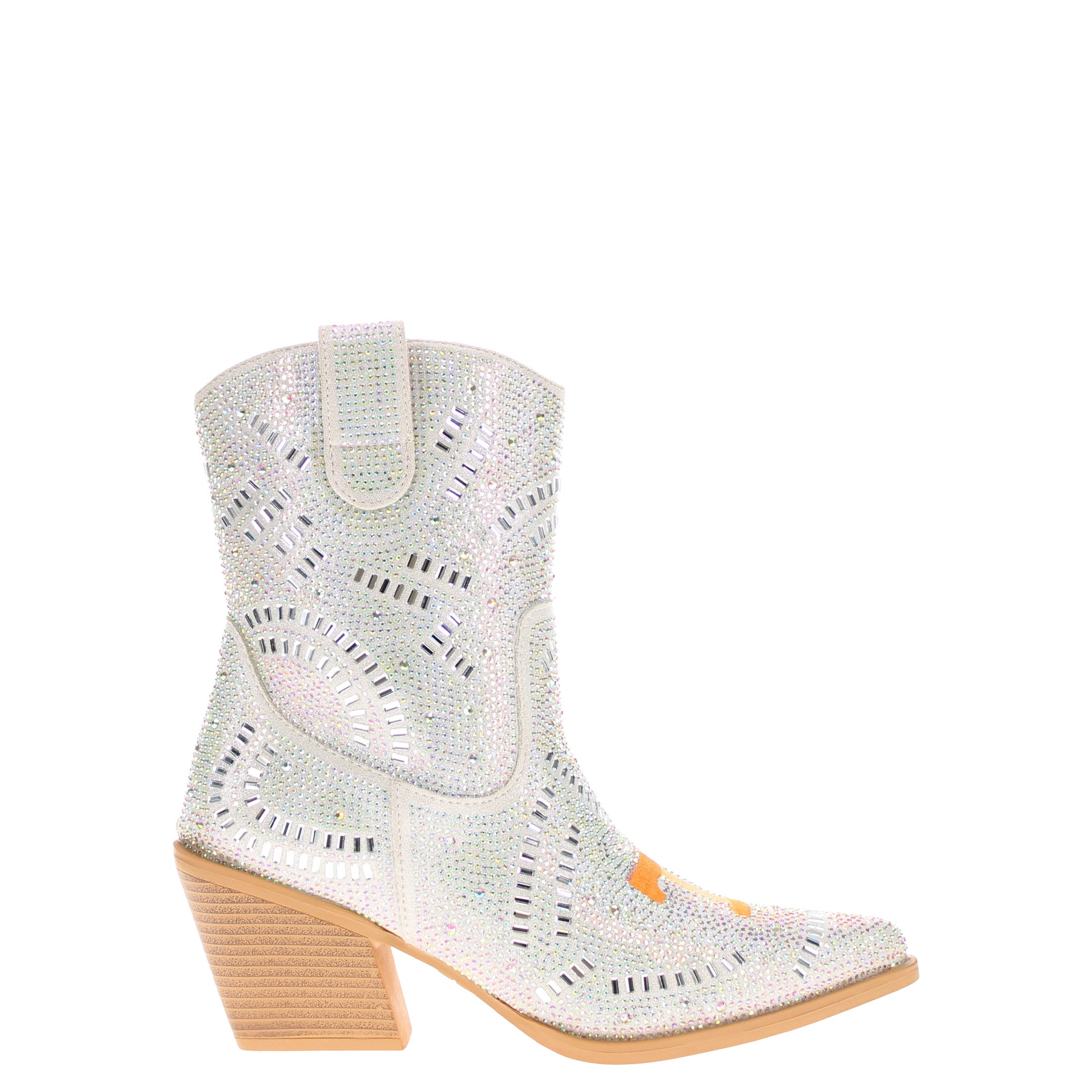 Women's University of Tennessee Natural Bling Cowgirl Booties Jade by V by Vaccari