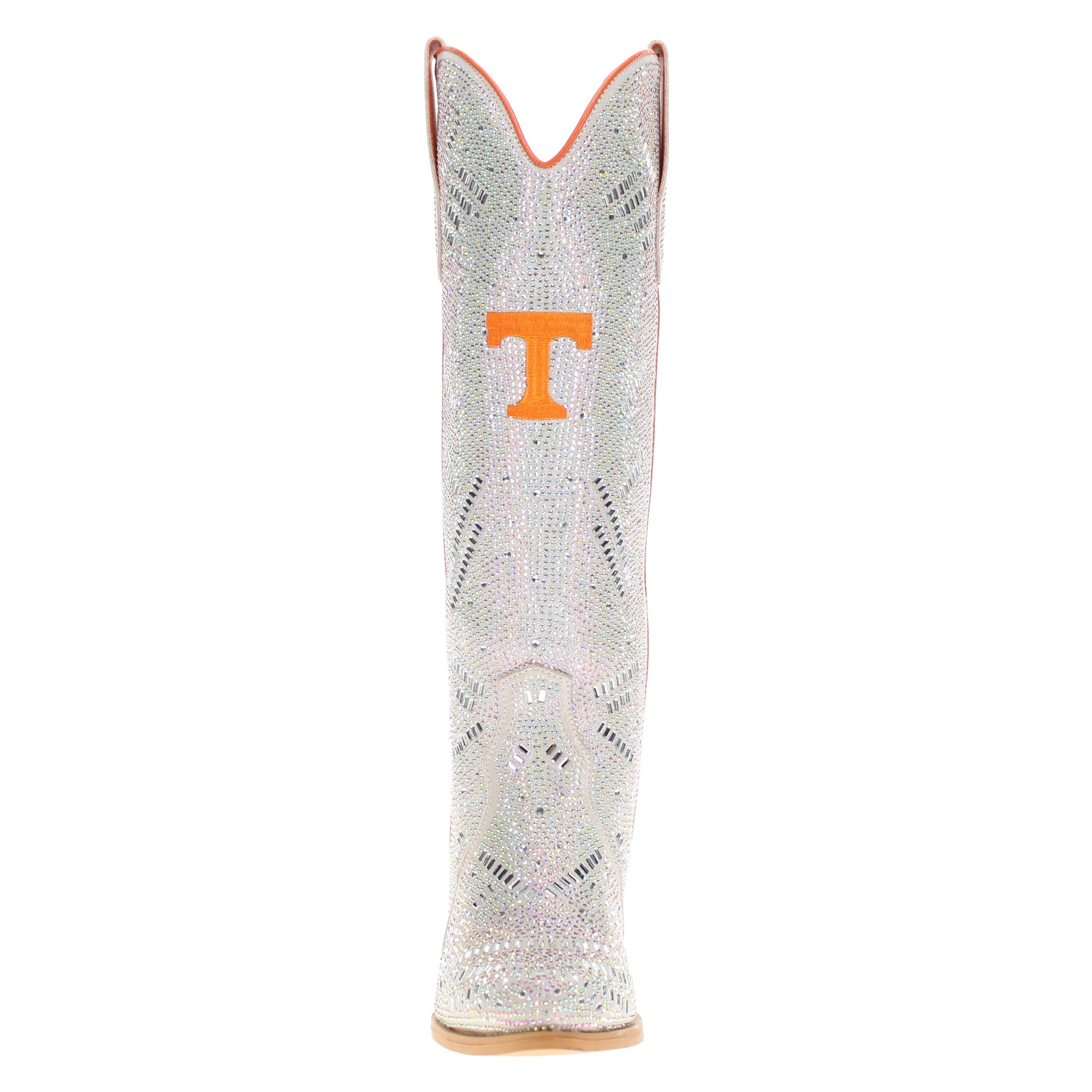 Women's University of Tennessee Natural Tall Bling Cowgirl Boots Amber by V by Vaccari
