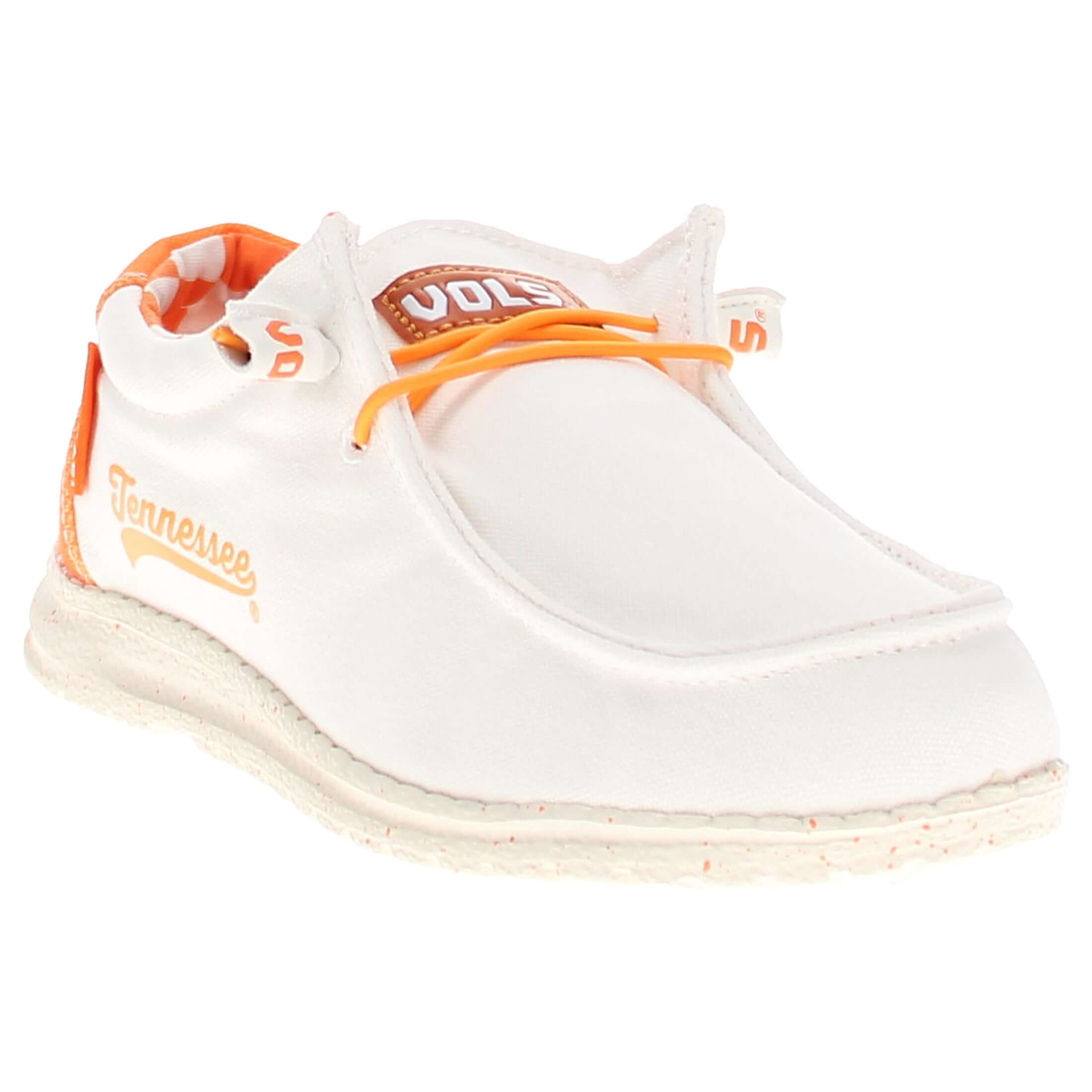 Women's University of Tennessee Off White Canvas Shoes Vols by Vaccari