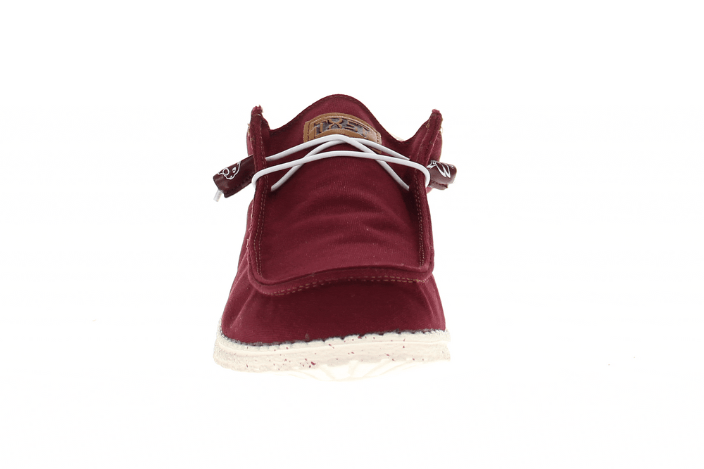 Men's Texas State University Bobcats Maroon Canvas Shoes by Vaccari