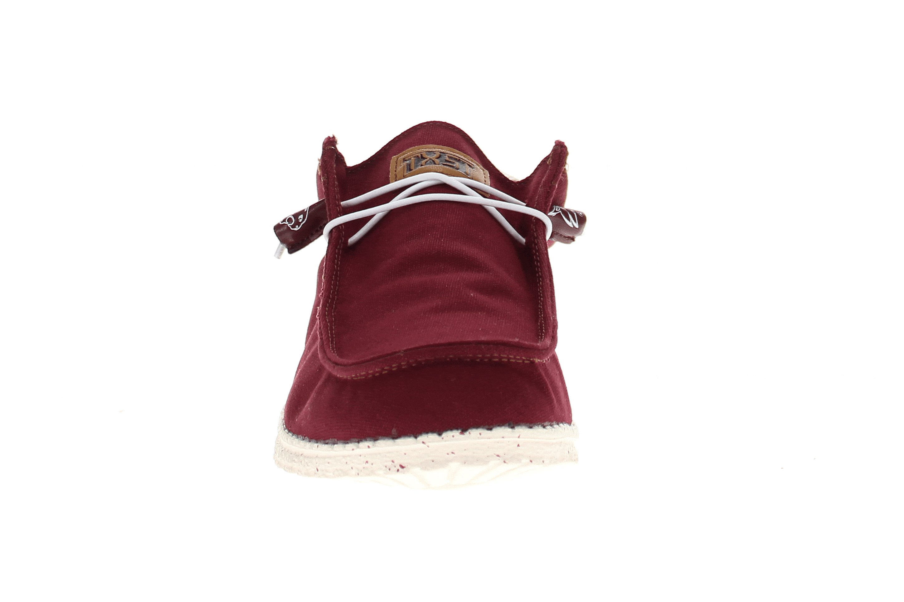 Men's Texas State University Bobcats Maroon Canvas Shoes by Vaccari