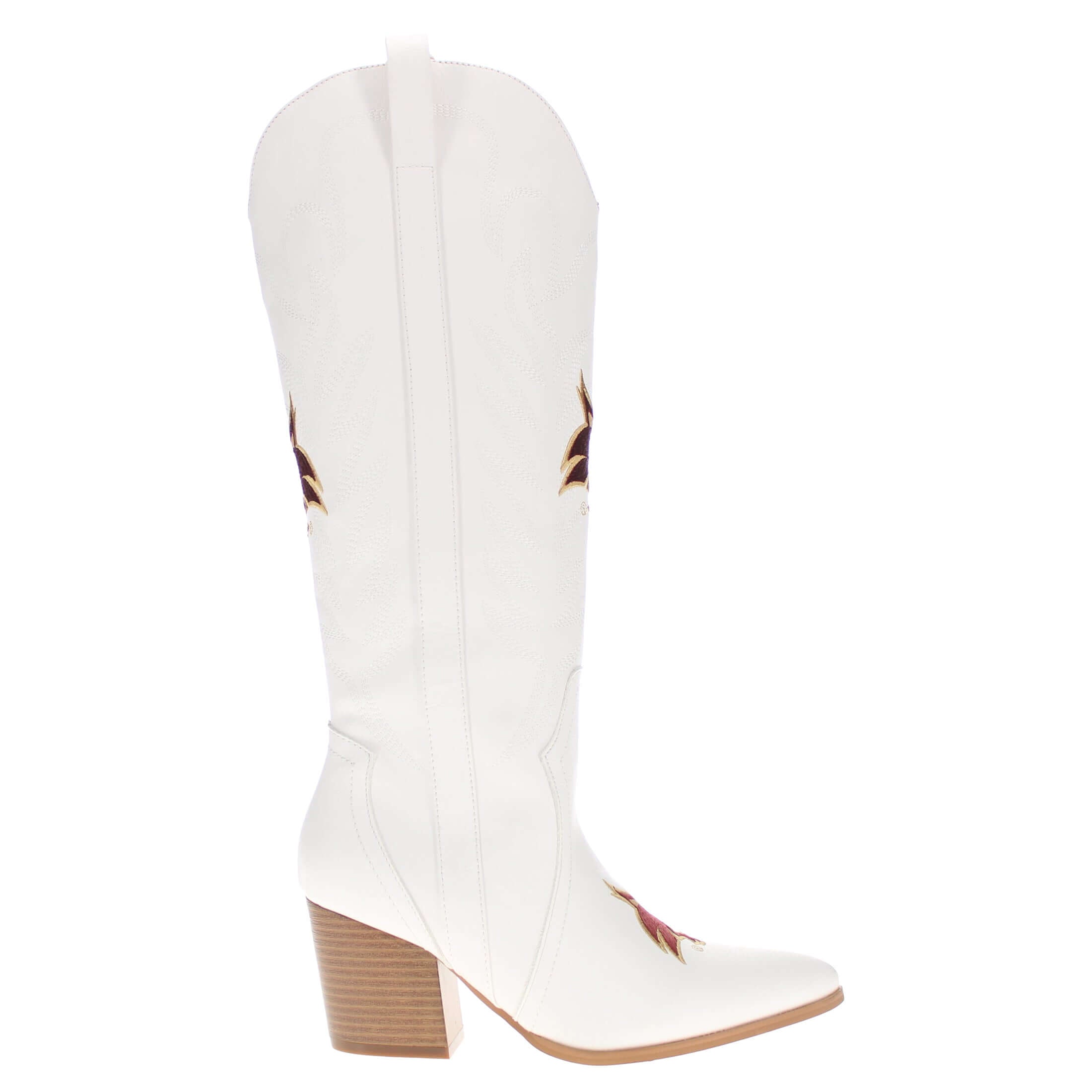 Texas State University Blair Tall White Boot By V By Vaccari