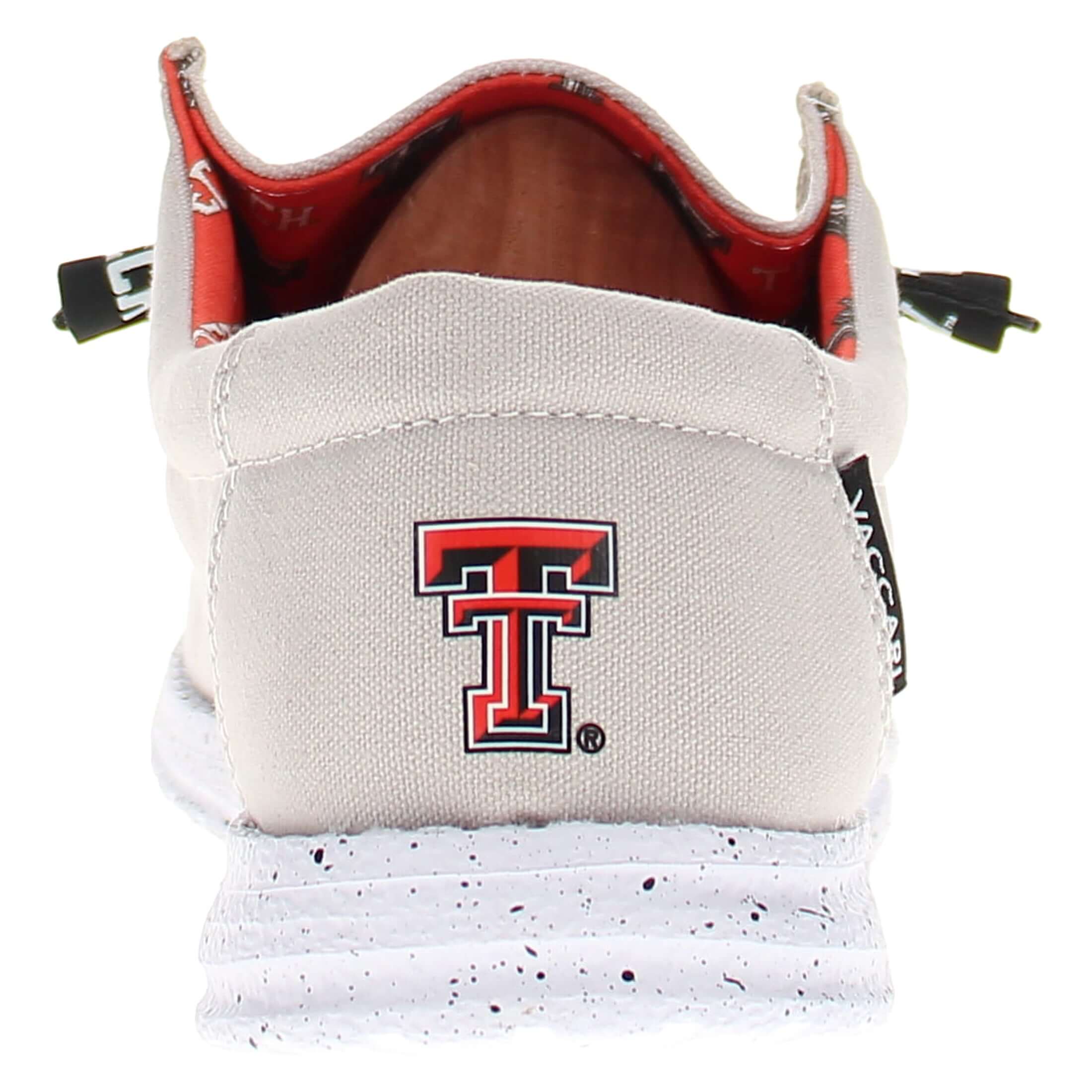 Men's Texas Tech University Red Raiders Grey Canvas Shoes by Vaccari