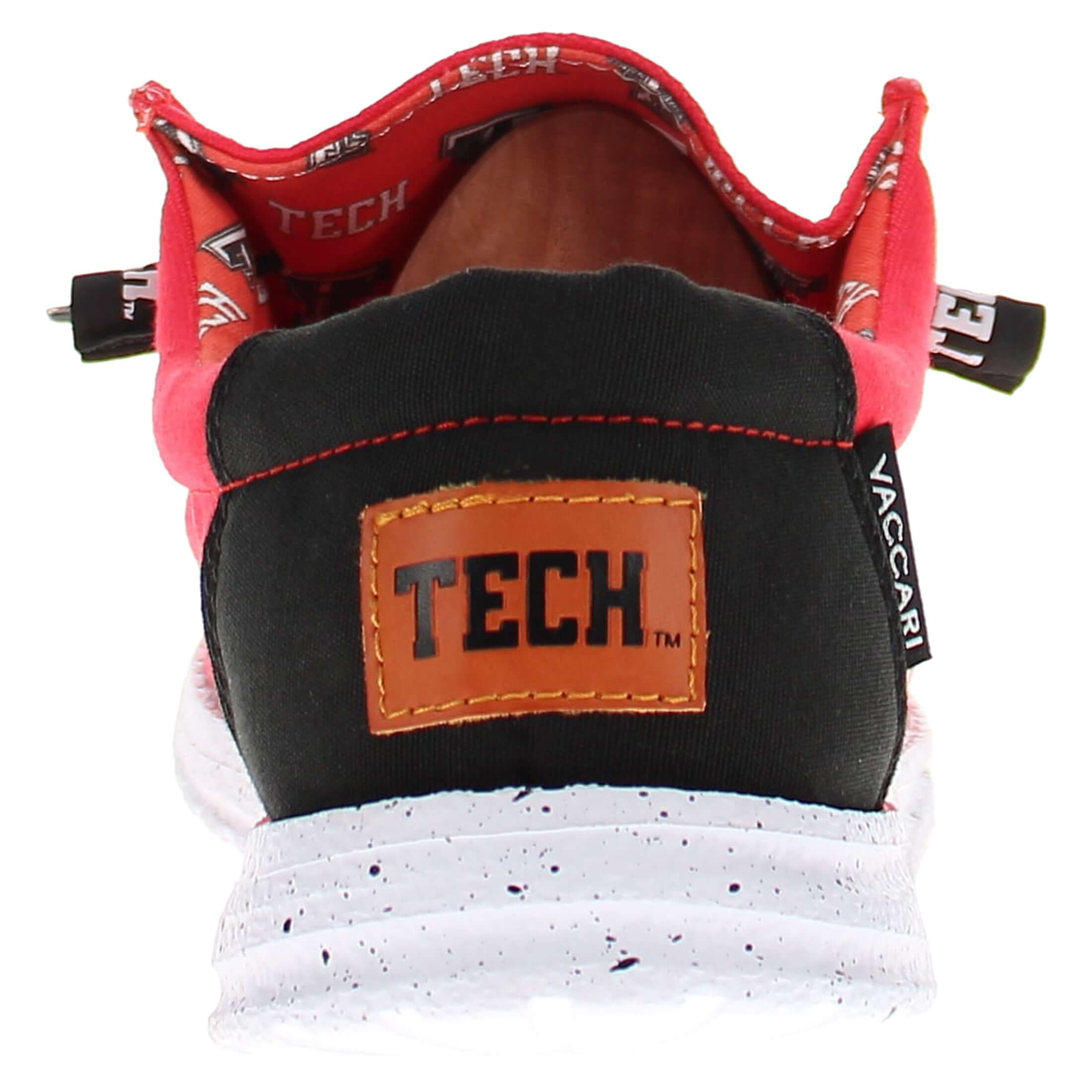 Men's Texas Tech University Red Raiders Red Canvas Shoes by Vaccari