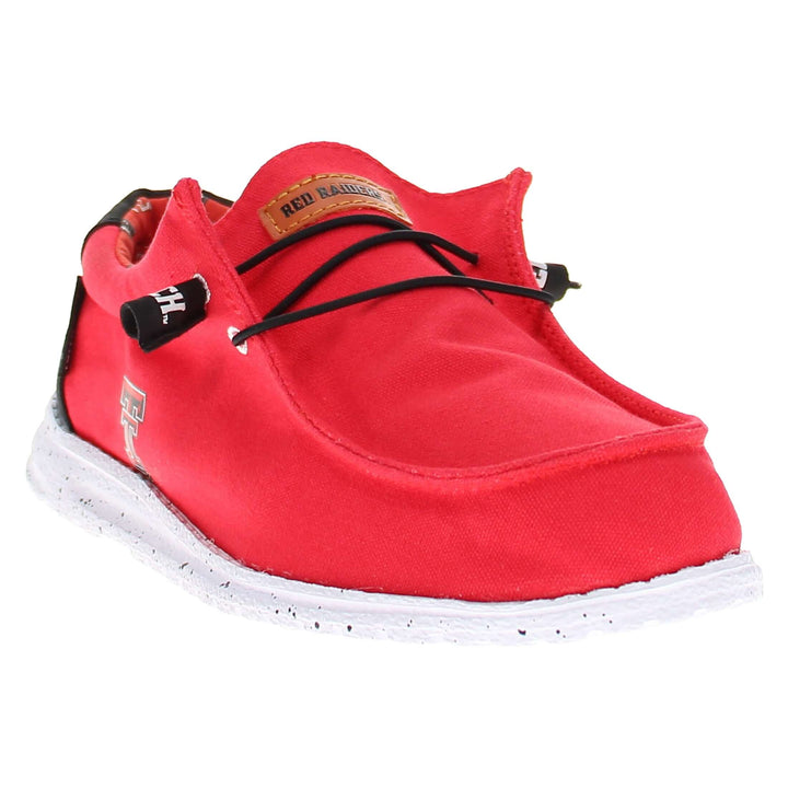 Men's Texas Tech University Red Raiders Red Canvas Shoes by Vaccari