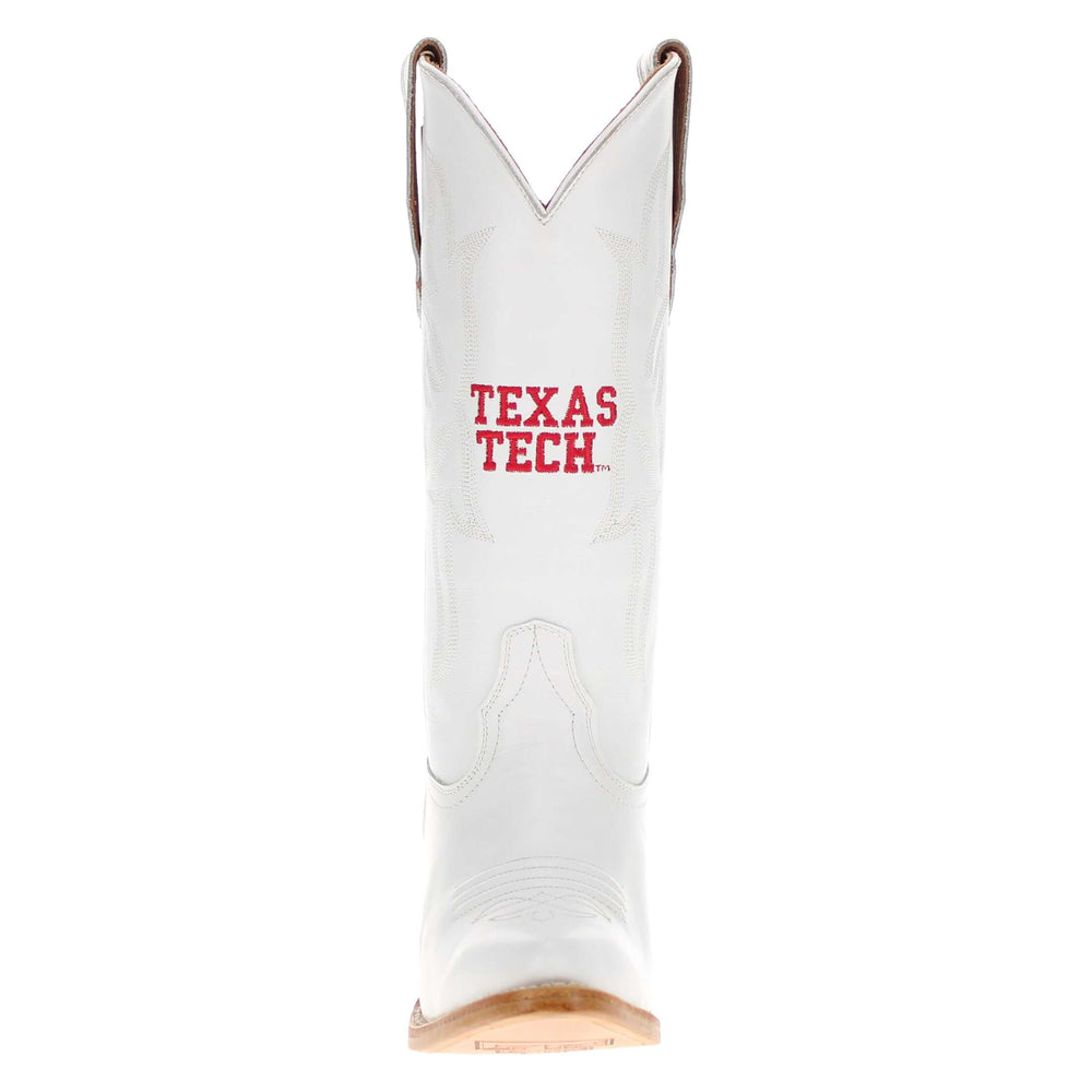 Women's Texas Tech University White Boot Leighton Less Than Prefect by Vaccari University