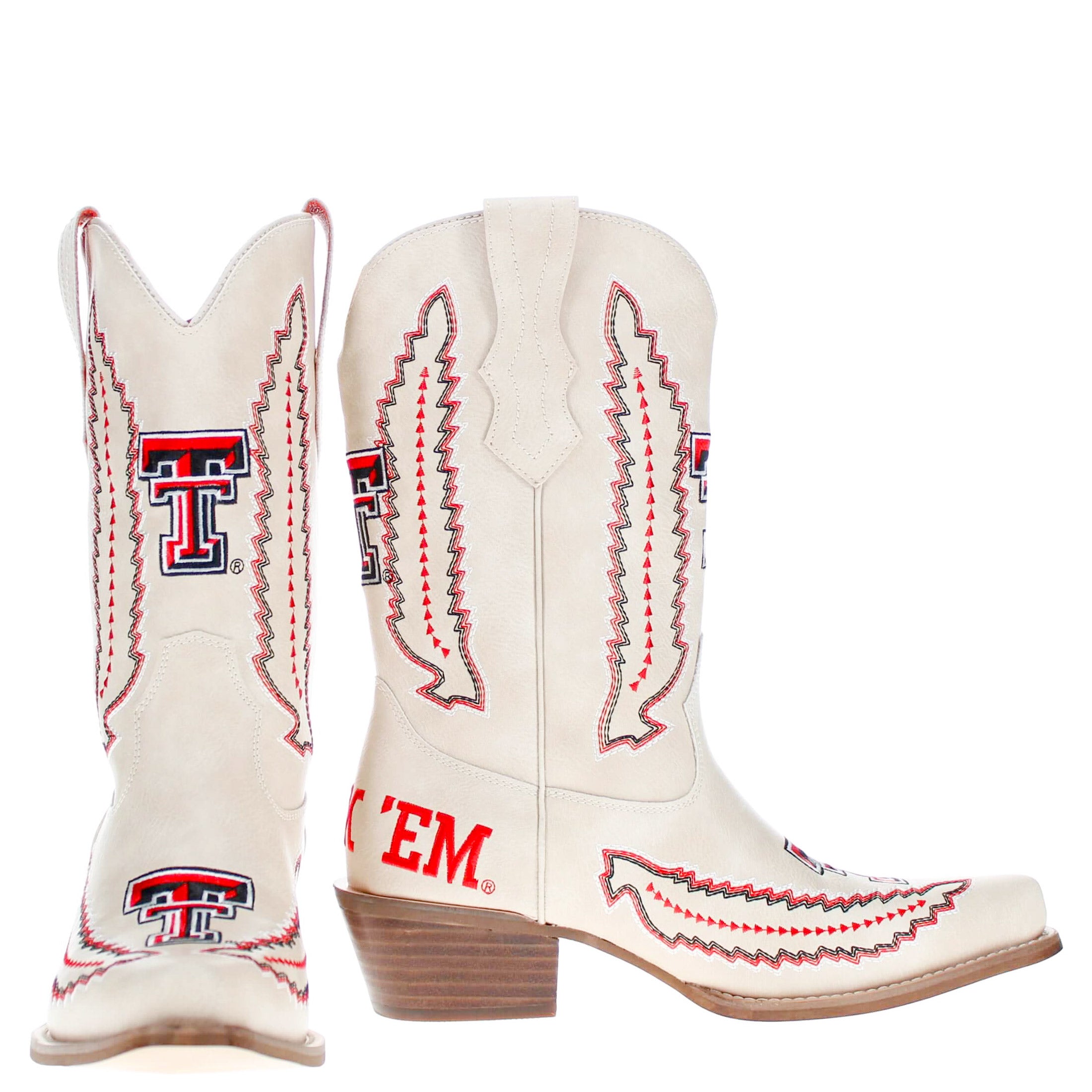 Texas Tech University Mimi Short Bone Boot By V By Vaccari