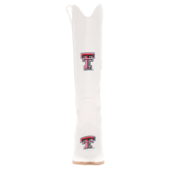 Texas Tech University Blair Tall White Boot By V By Vaccari
