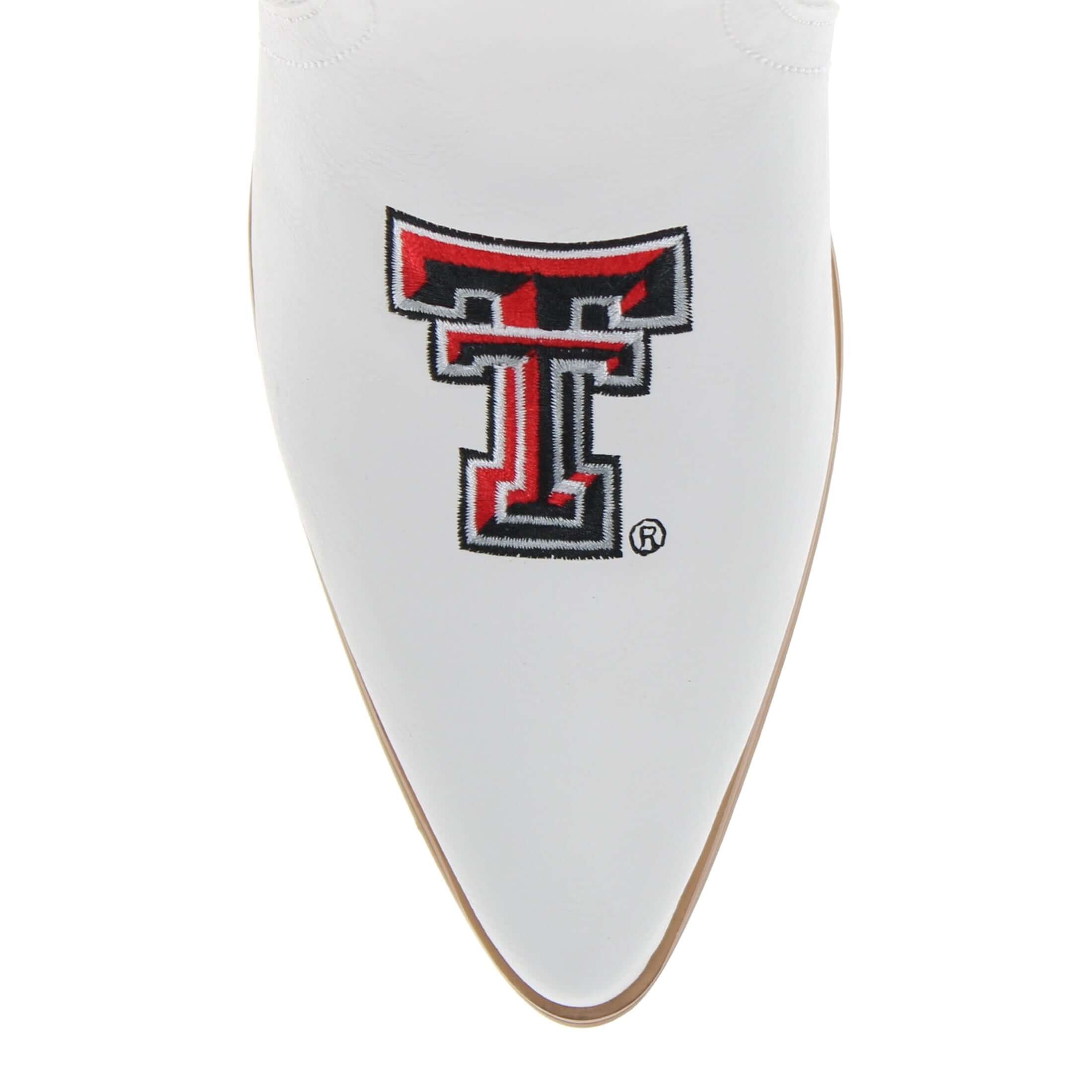 Texas Tech University Blair Tall White Boot By V By Vaccari