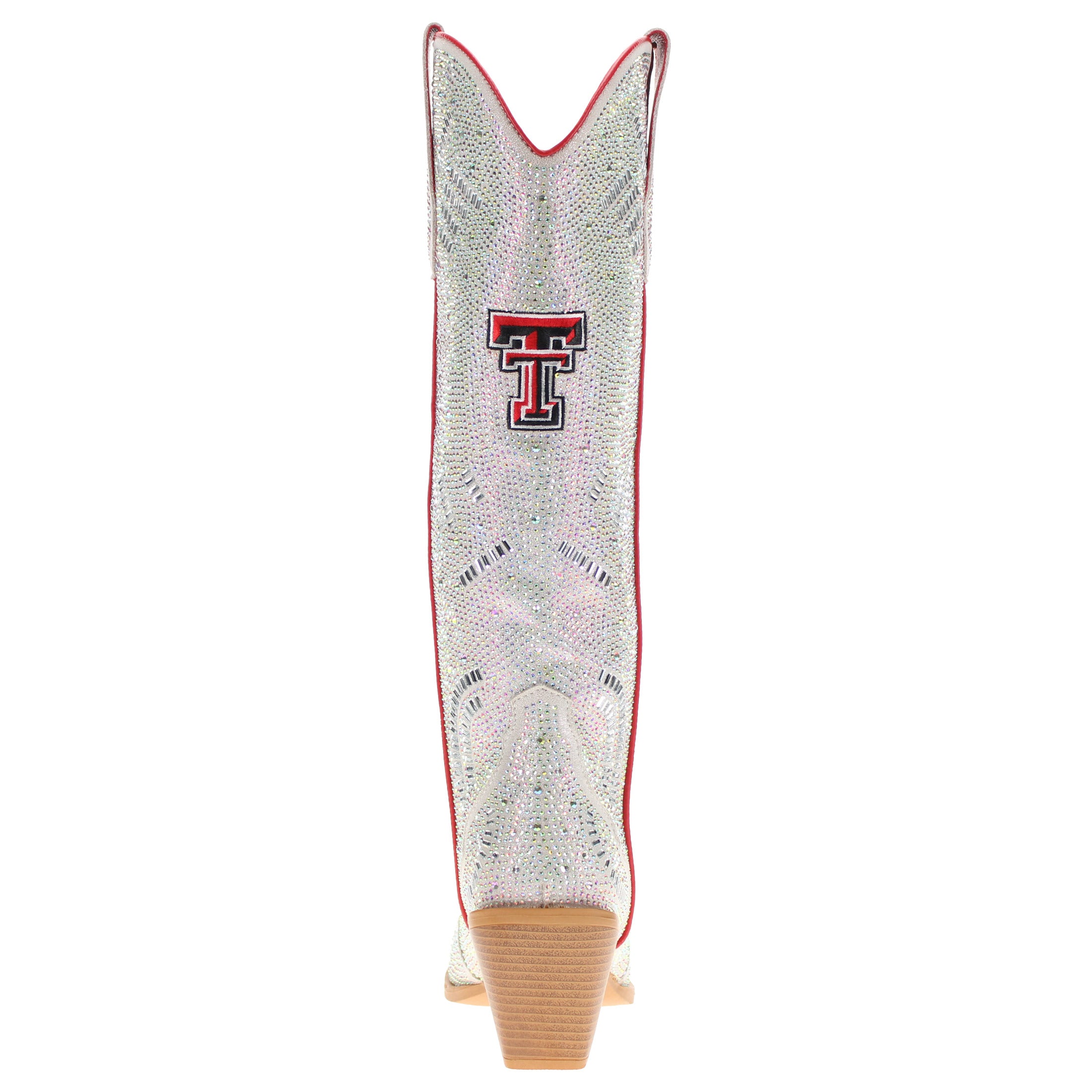 Women's Texas Tech University Natural Tall Bling Cowgirl Boots Amber by V by Vaccari