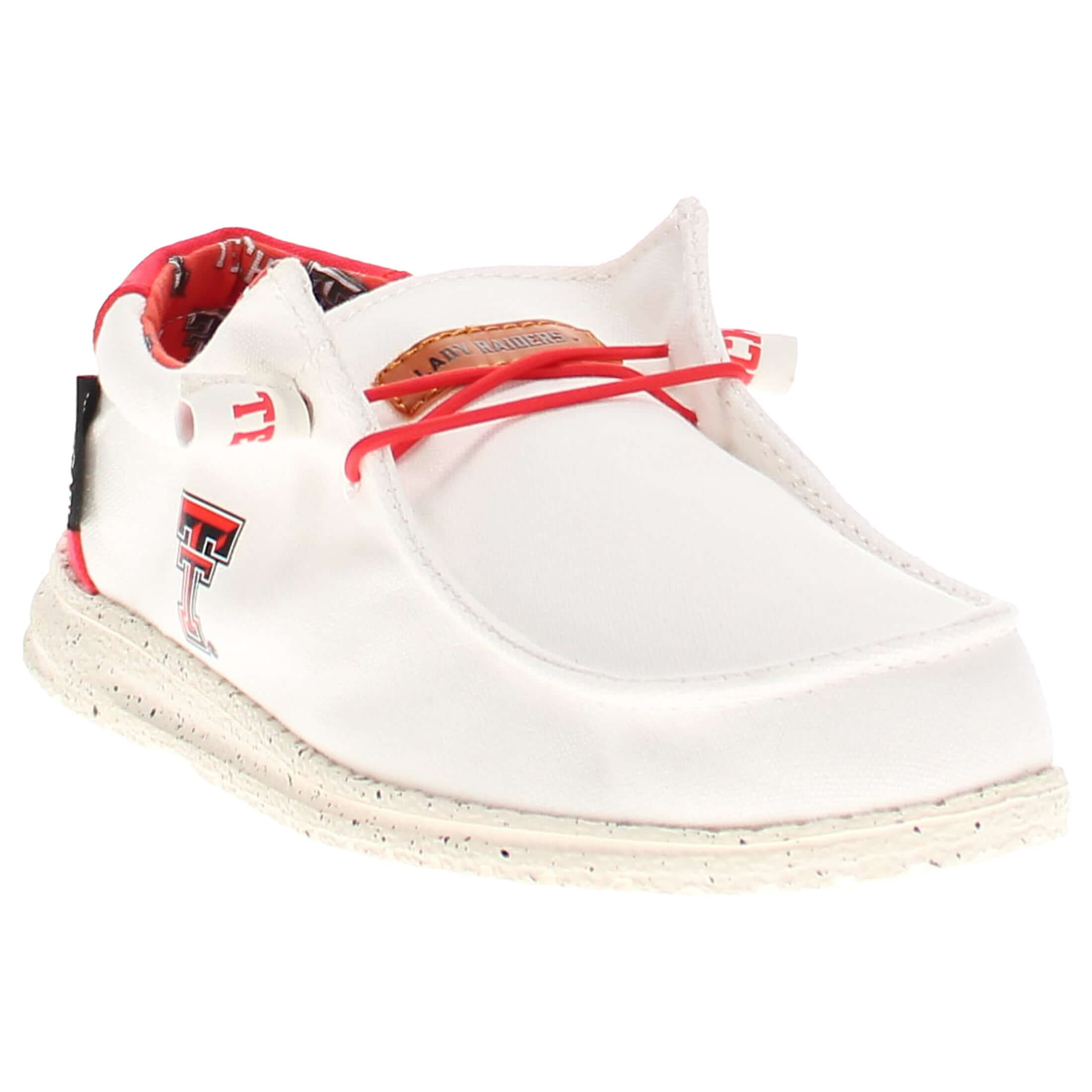 Women's Texas Tech University Off White Canvas Shoes by Vaccari