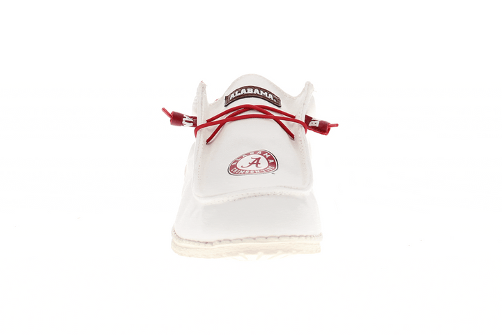 Men's University of Alabama Off White Canvas Shoes by Vaccari
