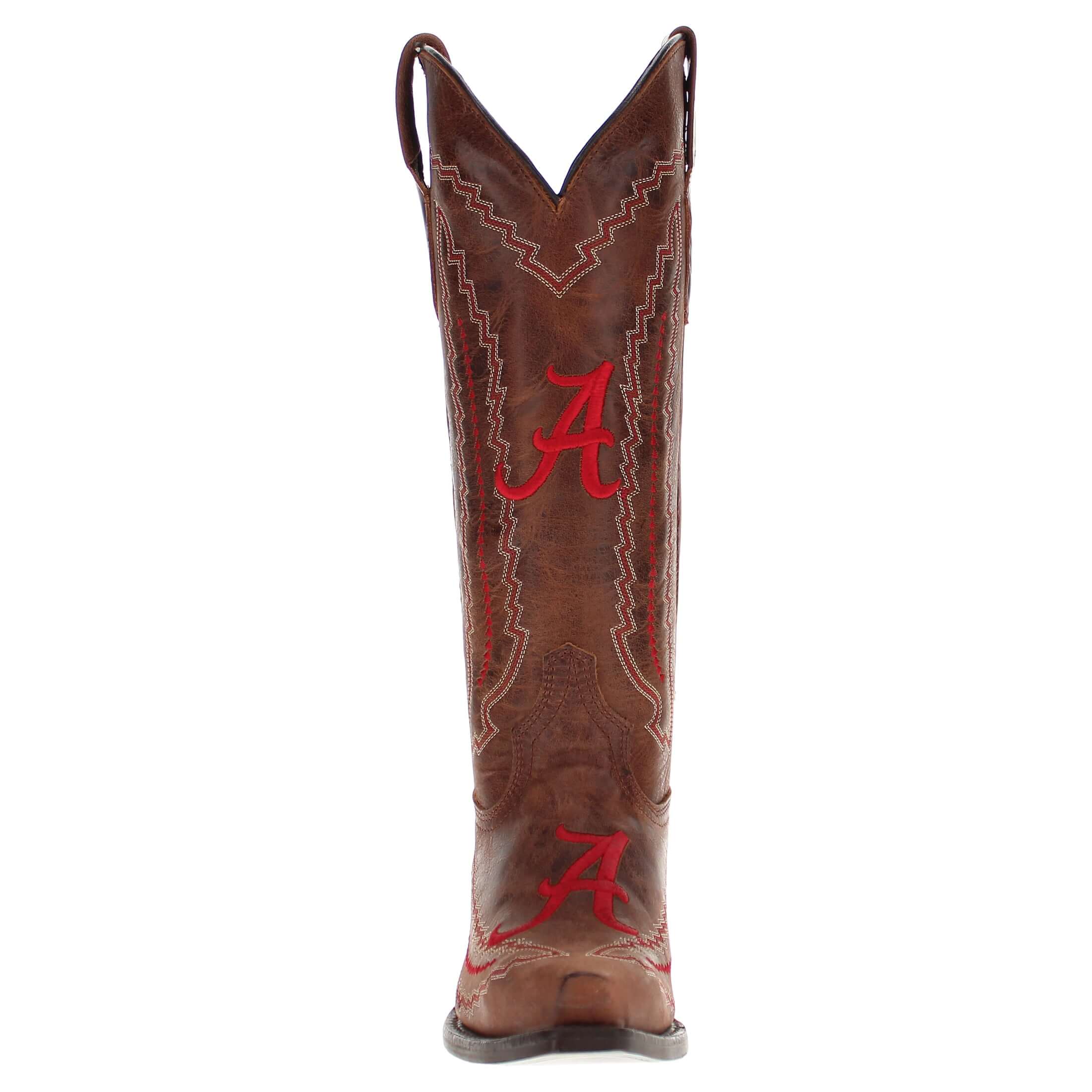 Naomi Women's University of Alabama Brown Cowgirl Boots by Vaccari