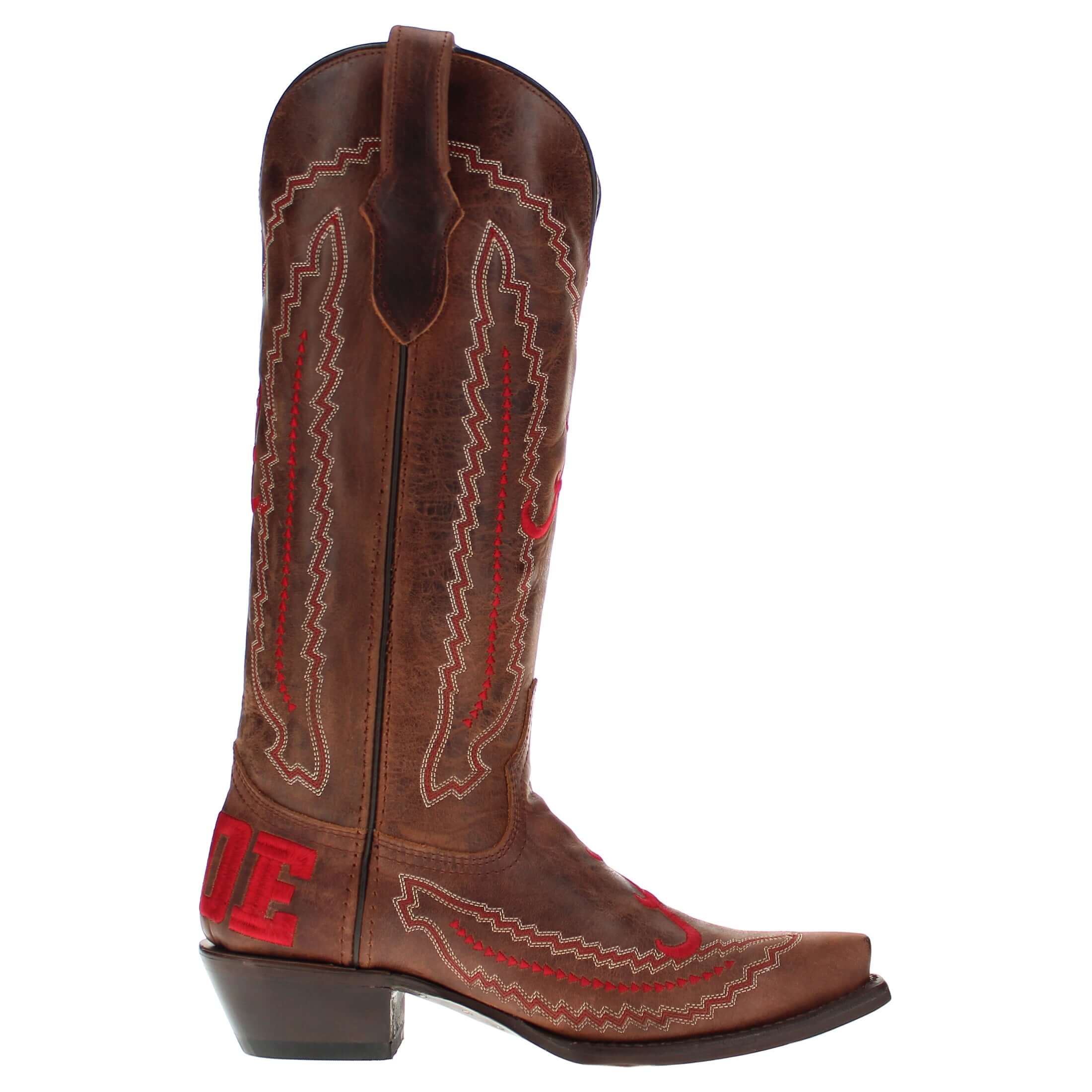 Naomi Women's University of Alabama Brown Cowgirl Boots by Vaccari