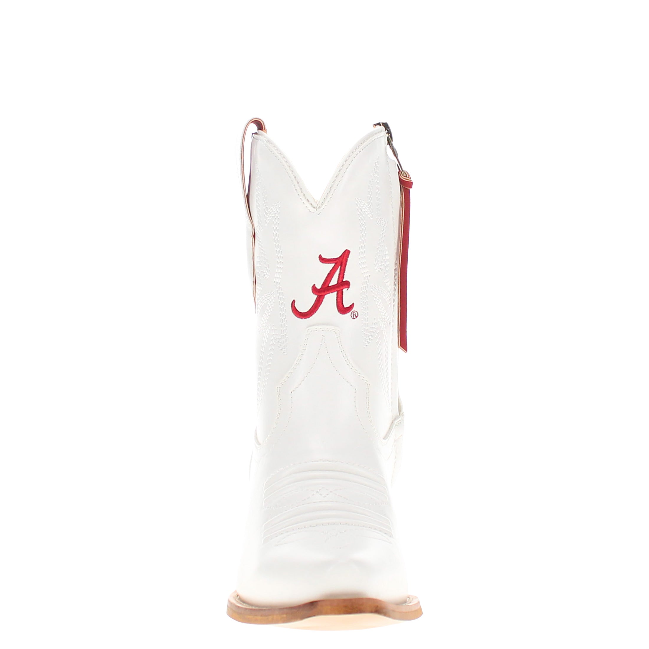 Women's University of Alabama White Cowgirl Boots with Color Tassel Lynn by V by Vaccari