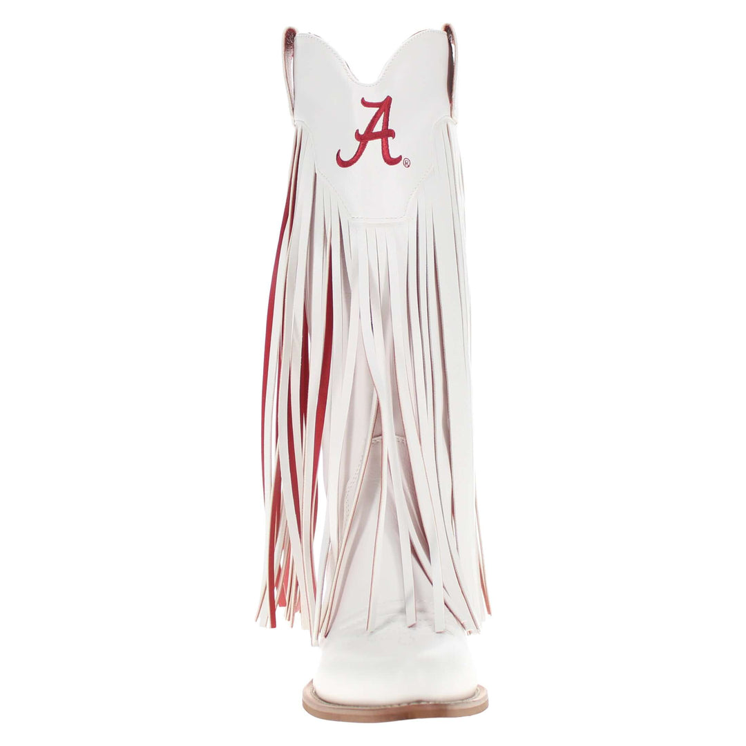 University of Alabama Kacey White Fringe Boot By V By Vaccari