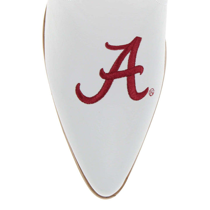 University of Alabama Blair Tall White Boot By V By Vaccari