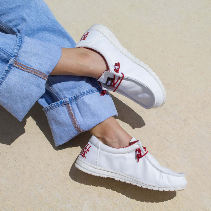 Women's University of Alabama Off White Canvas Shoes by Vaccari