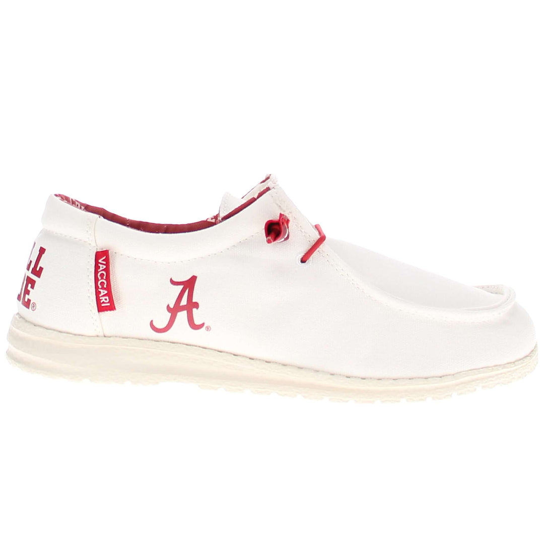 Women's University of Alabama Off White Canvas Shoes by Vaccari