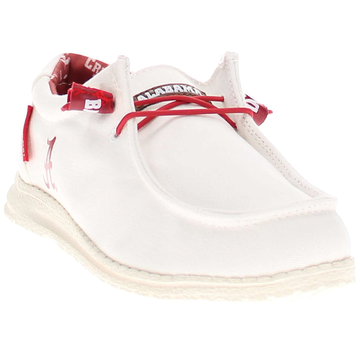 Women's University of Alabama Off White Canvas Shoes by Vaccari