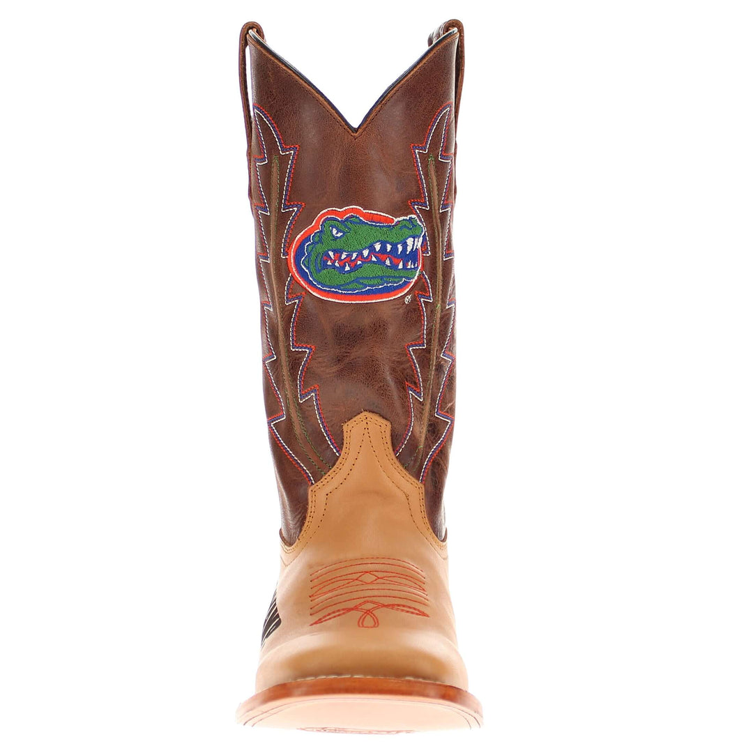 Men's University of Florida Lasered Vamp Tan Cowboy Boots by Vaccari