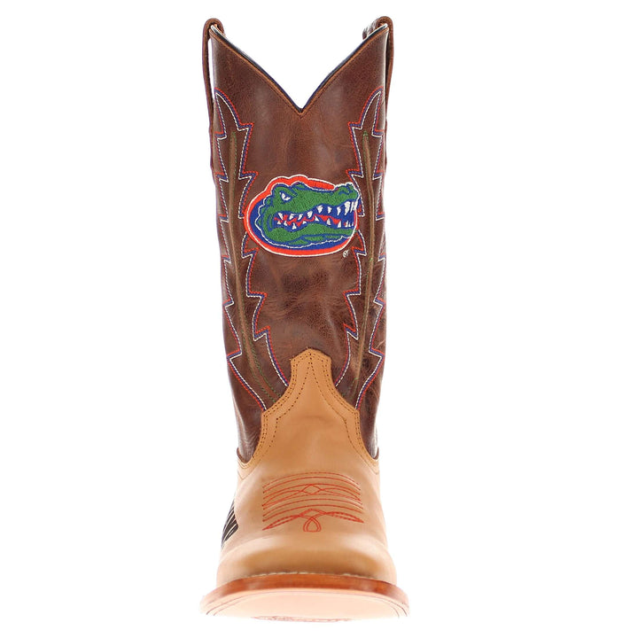 Men's University of Florida Lasered Vamp Tan Cowboy Boots by Vaccari
