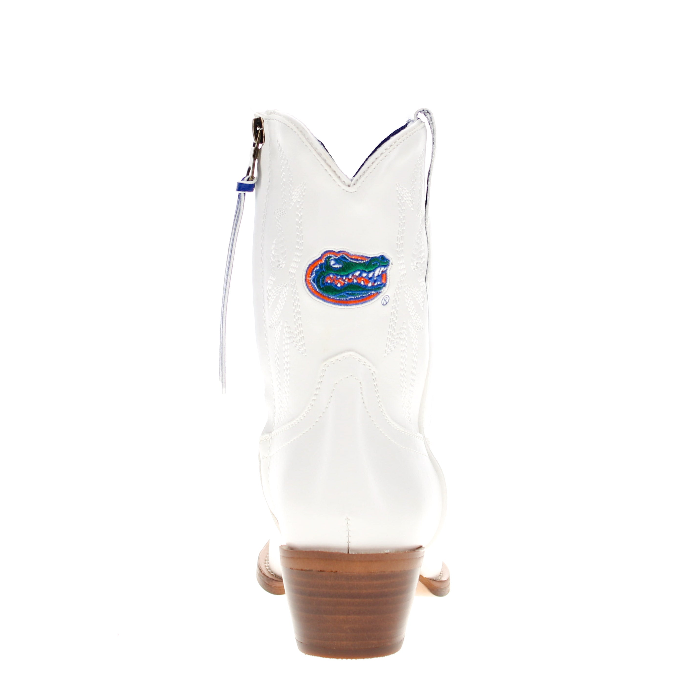 Women's University of Florida White Cowgirl Boots with Color Tassel Lynn by V by Vaccari