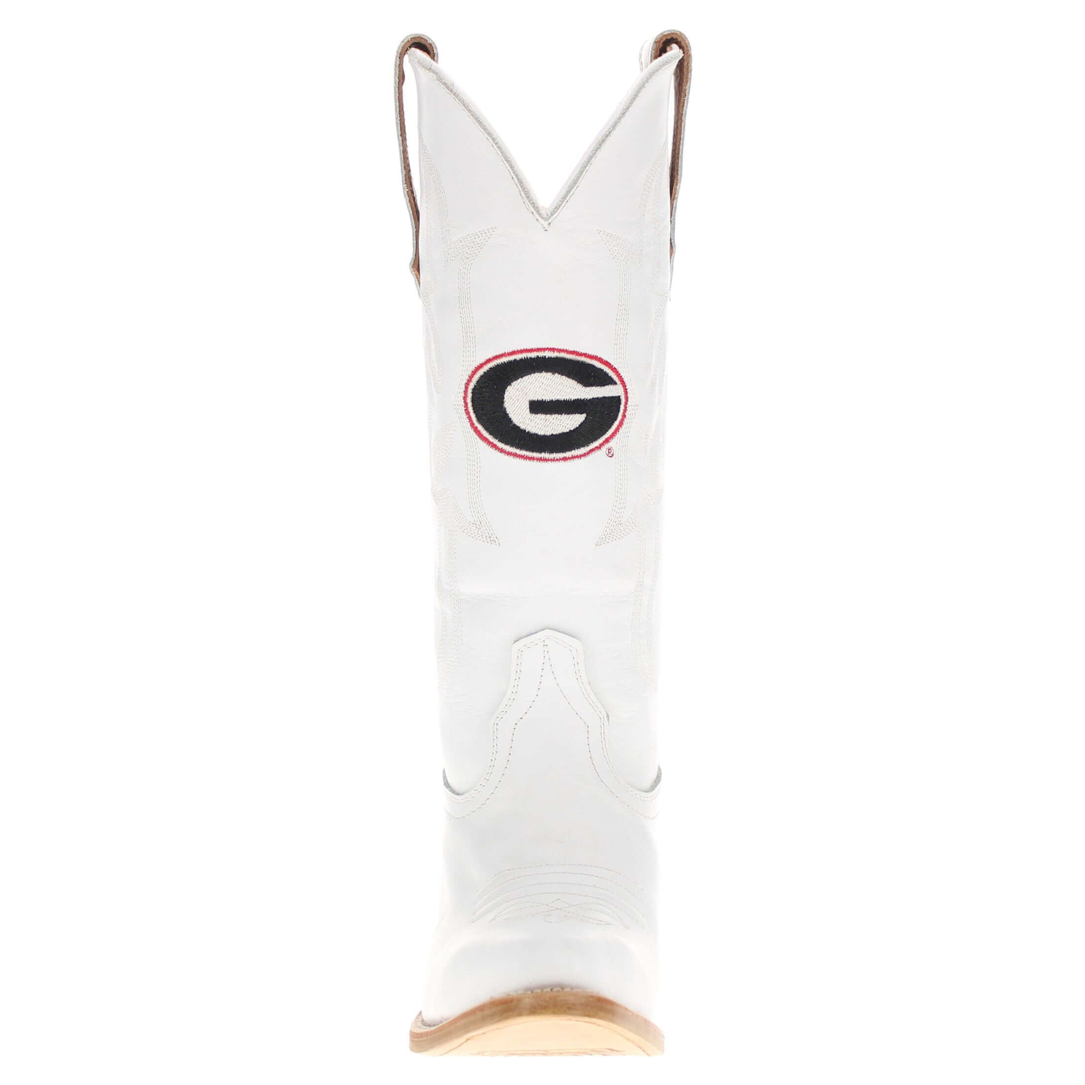 Women's Georgia White Cowgirl Boots Leighton by Vaccari University