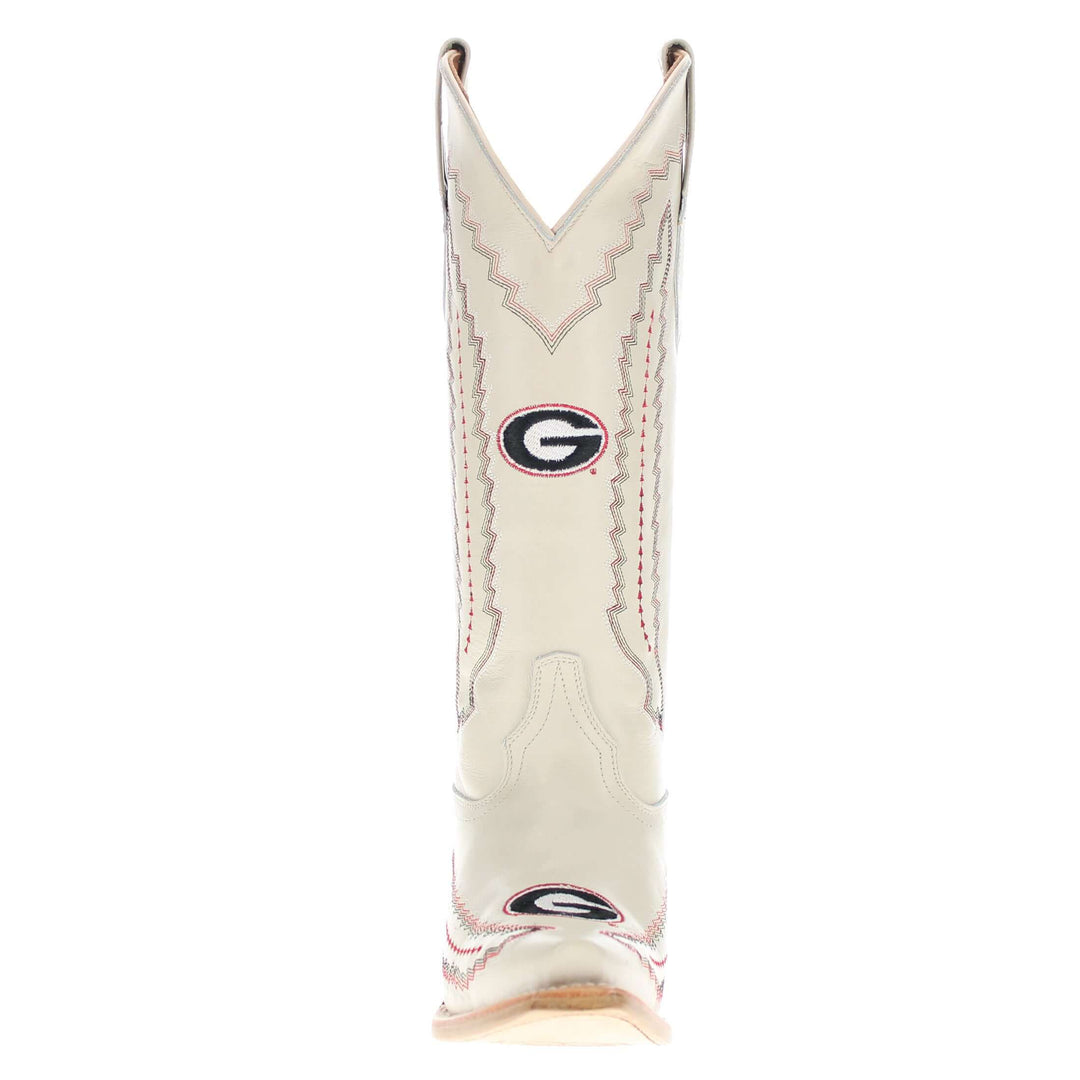Women's University of Georgia Bone Snip Toe Cowgirl Boots Naomi by Vaccari