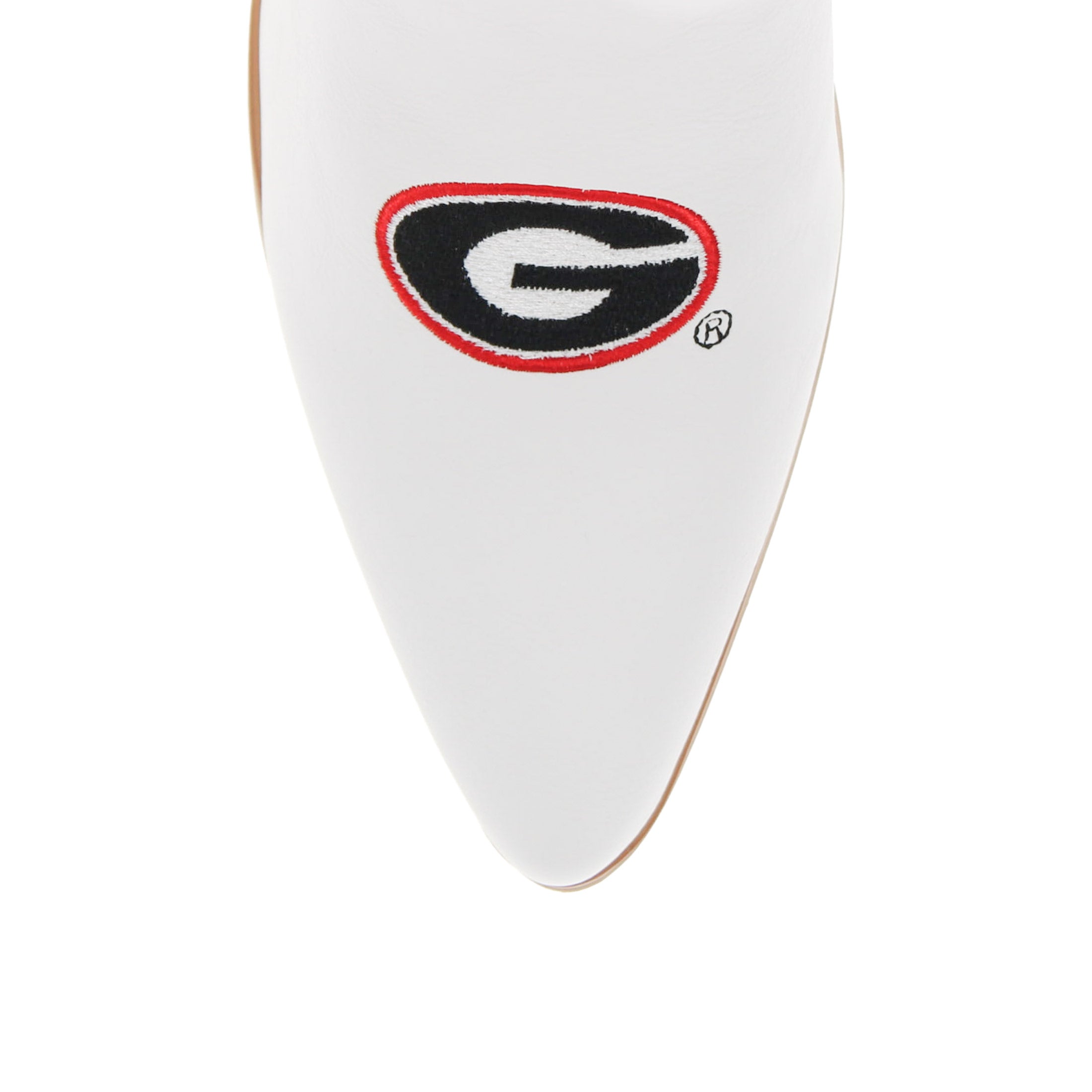 Women's University of Georgia White Tall Cowgirl Boots Blair by V by Vaccari