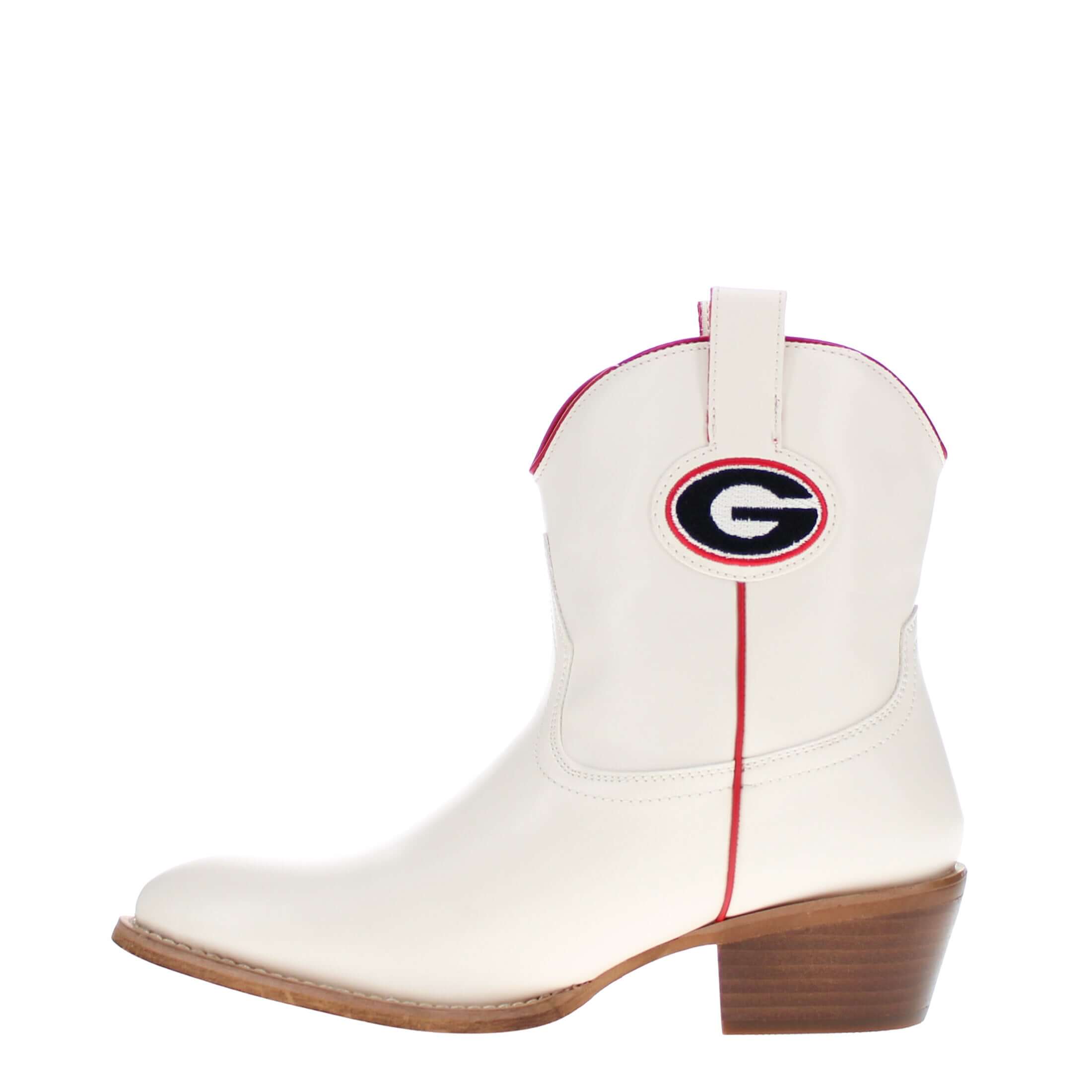 Women's University of Georgia Bone Fringe Bootie Lucy By V By Vaccari