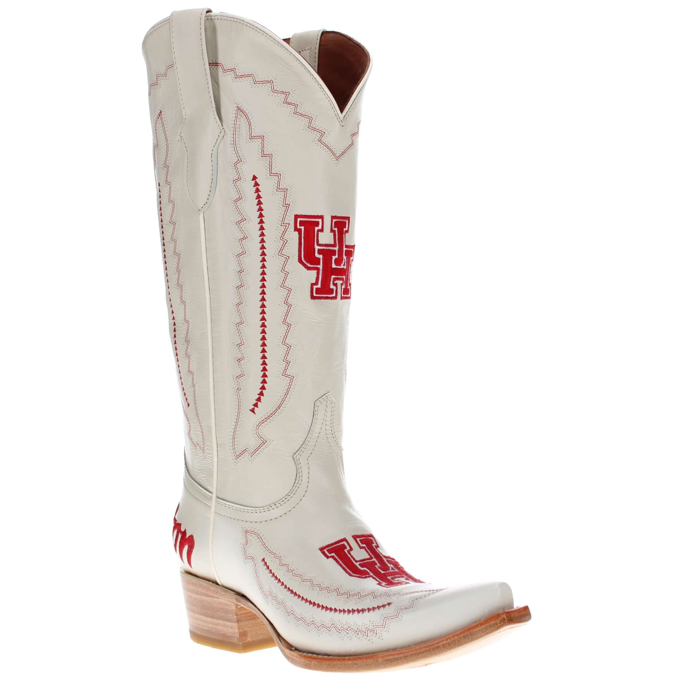 Women's University of Houston Bone Snip Toe Cowgirl Boots Naomi by Vaccari