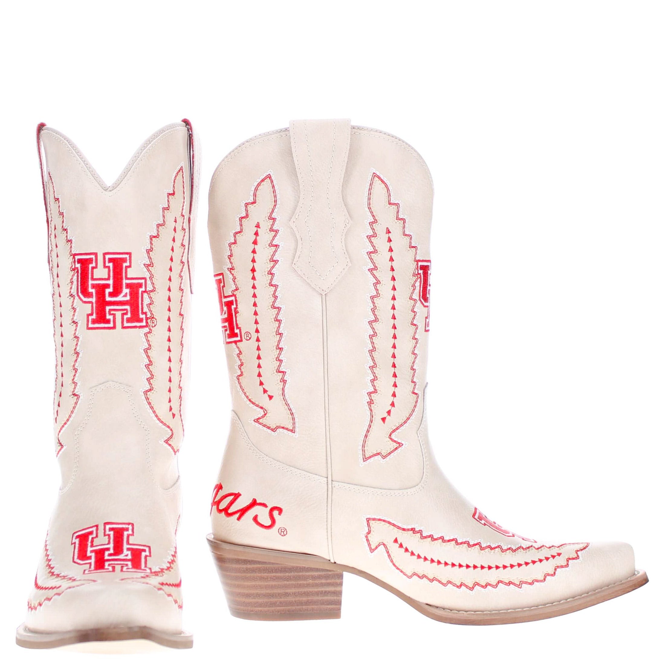University of Houston Mimi Short Bone Boot By V By Vaccari