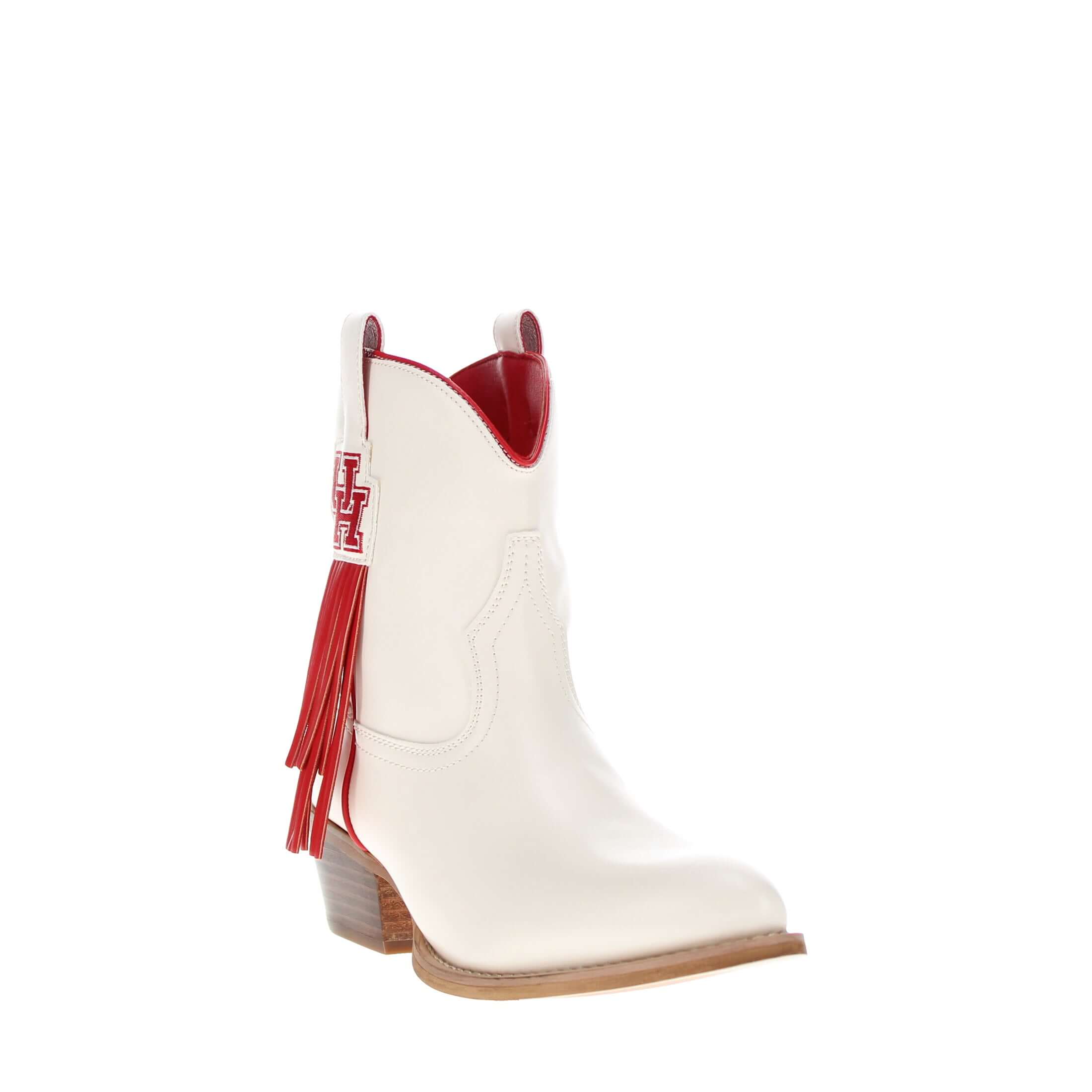 Women's University of Houston Bone Fringe Bootie Lucy By V By Vaccari