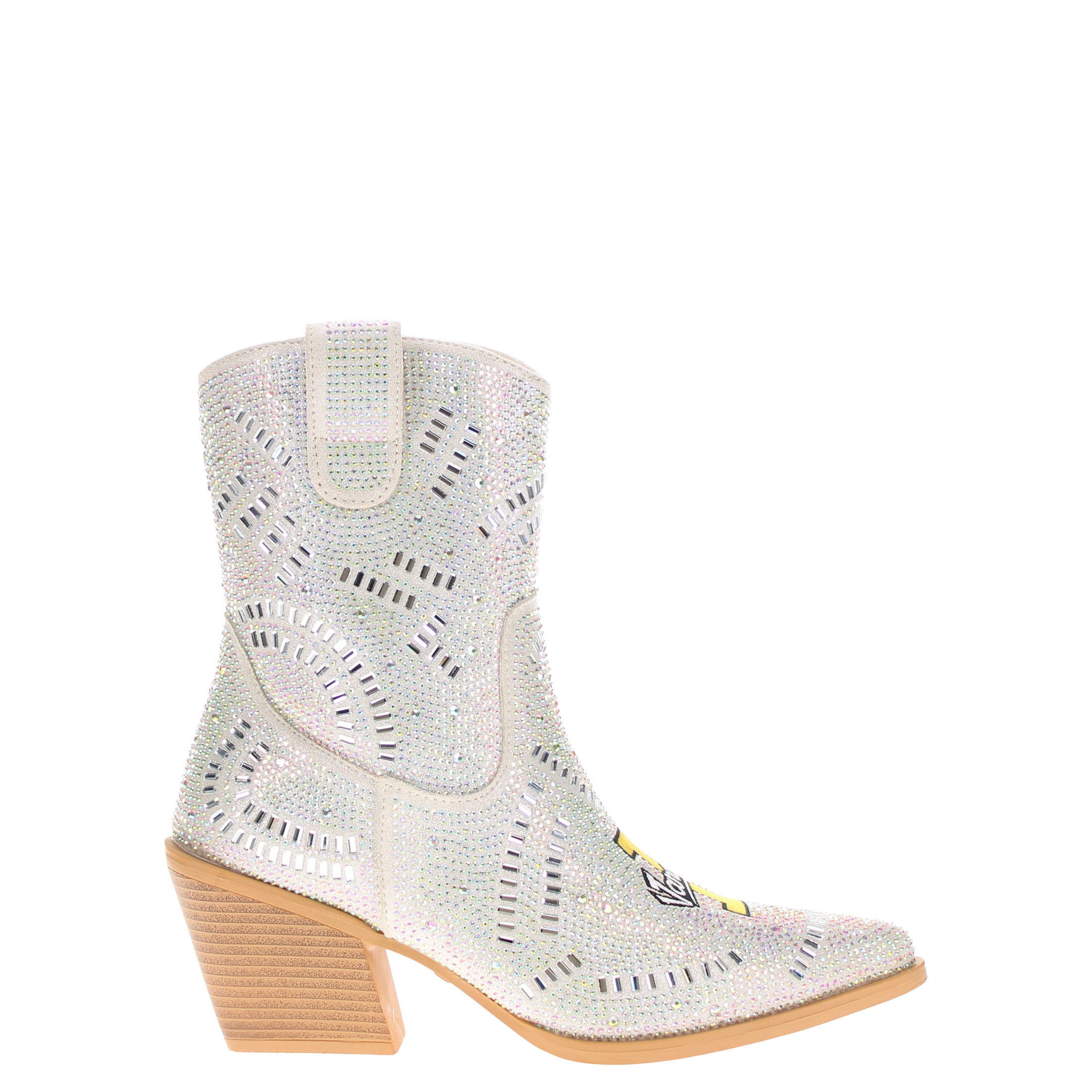 Women's University of Idaho Natural Bling Cowgirl Booties Jade by V by Vaccari